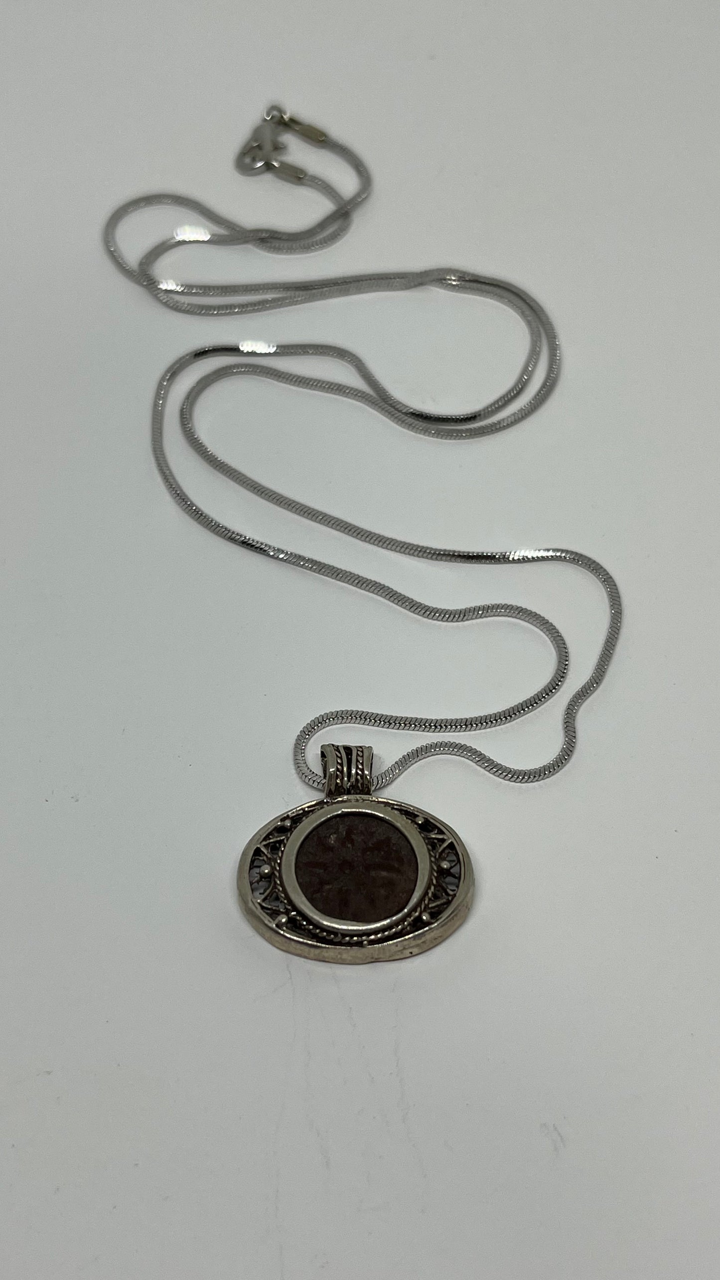 Heart of Sacrifice: Widow's Mite Coin in Sterling Silver Pendant