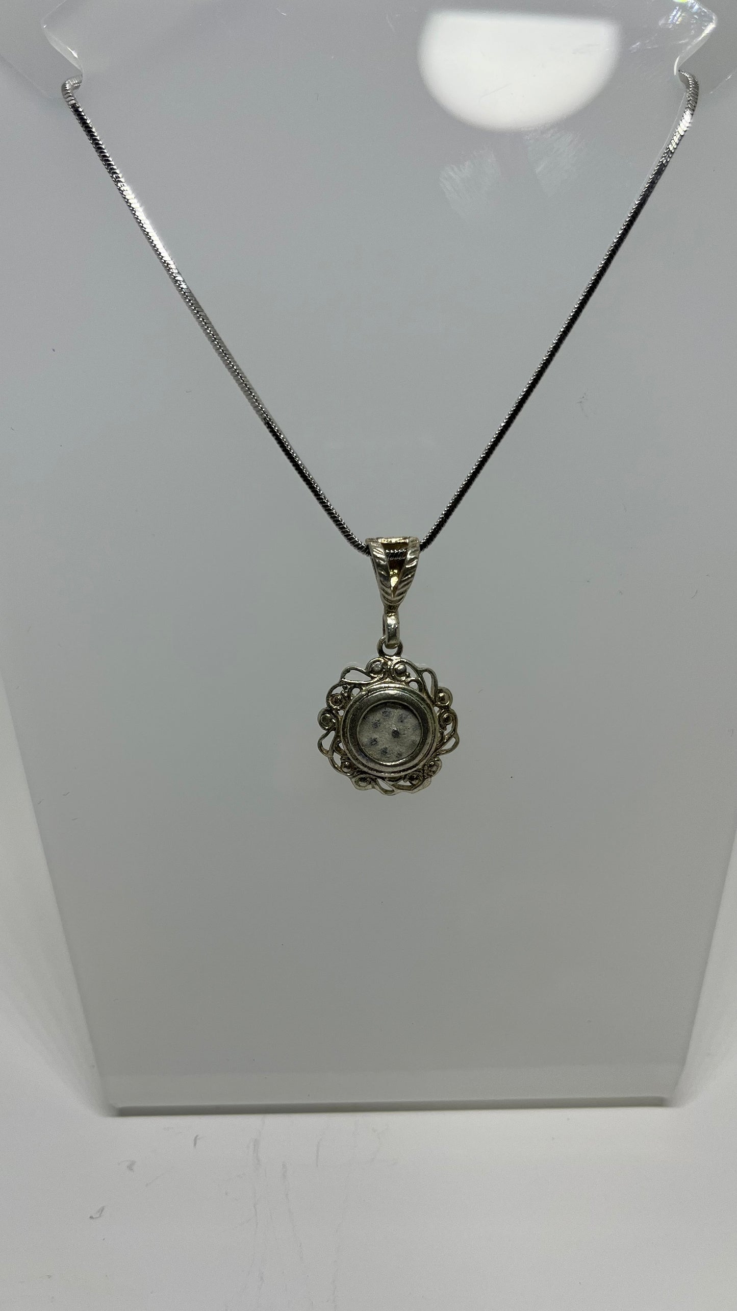 Heart of Sacrifice: Widow's Mite Coin in Sterling Silver Pendant