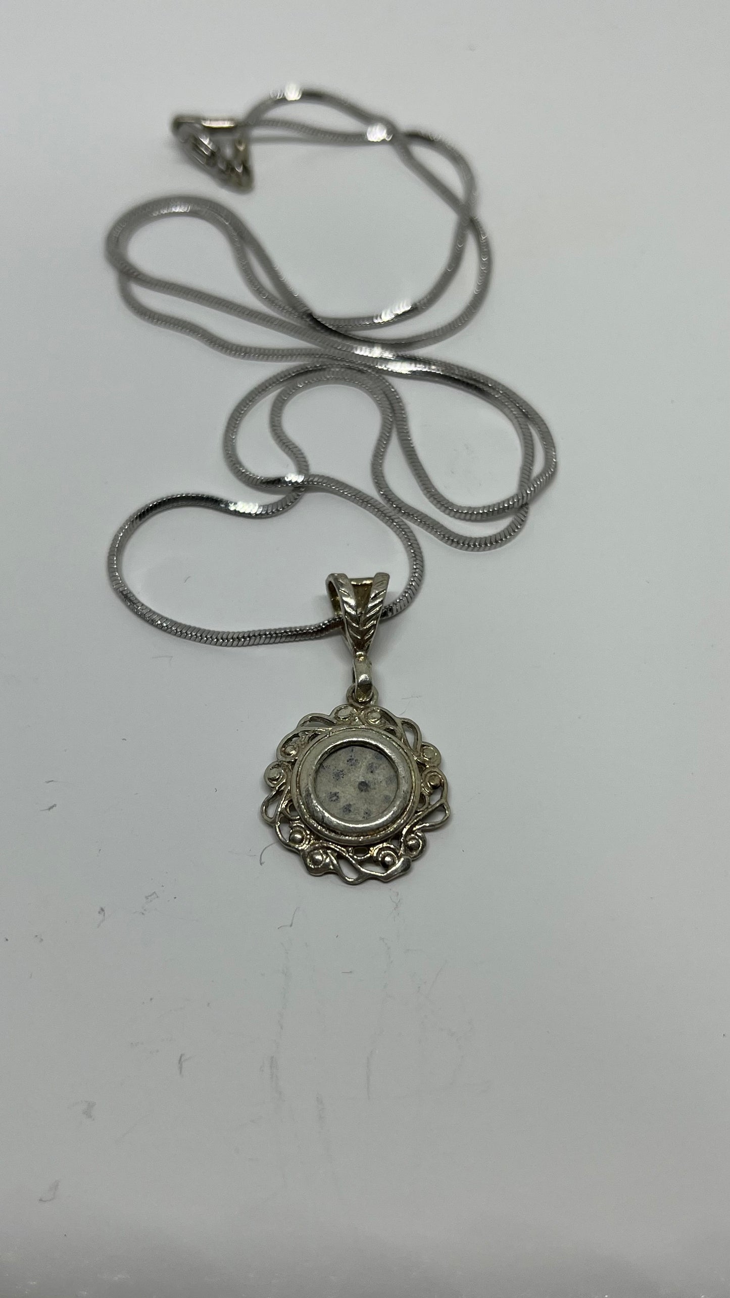 Heart of Sacrifice: Widow's Mite Coin in Sterling Silver Pendant