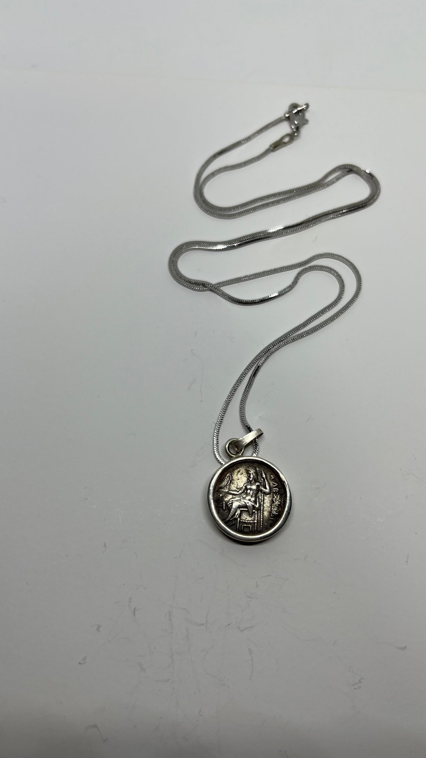 Alexander's Triumph: Half Tetradrachms of Alexander the Great in Sterling Silver Pendant