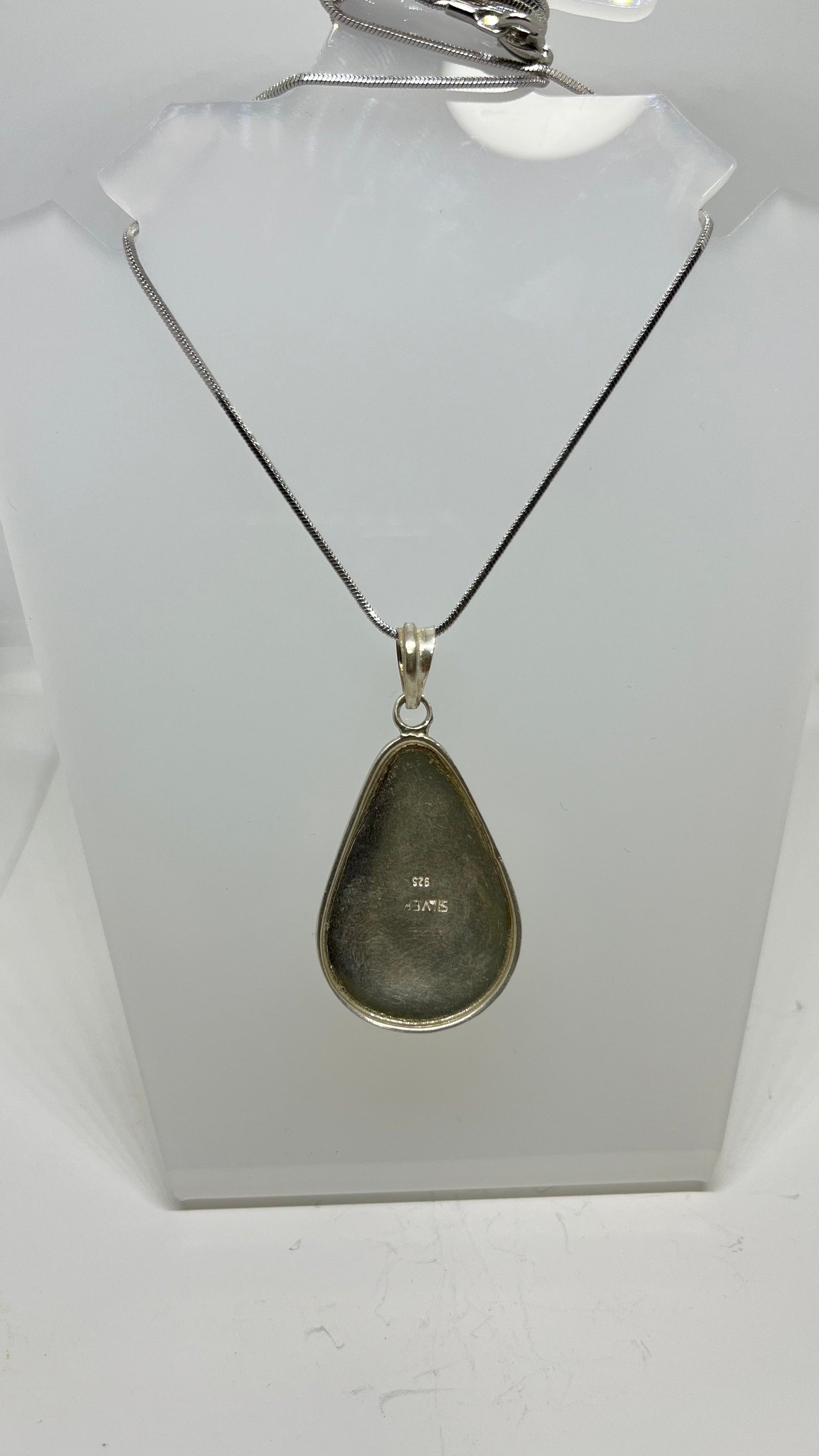 Echoes of Antiquity: Roman Glass in Sterling Silver Pendant