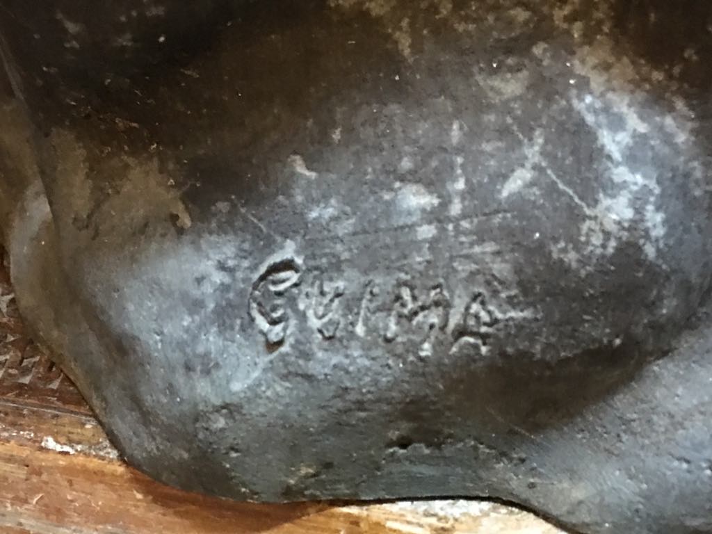 A PAIR OF LARGE BRONZE GARDEN SCULPTURES Depicting Christ and the Virgin in prayer, 19th century