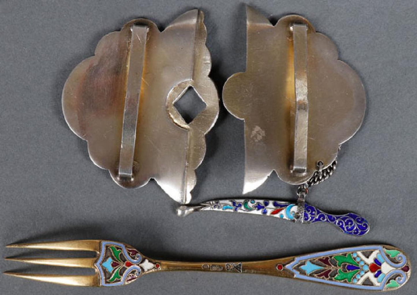 ELEVEN PIECES OF IMPERIAL RUSSIAN PERIOD SILVER