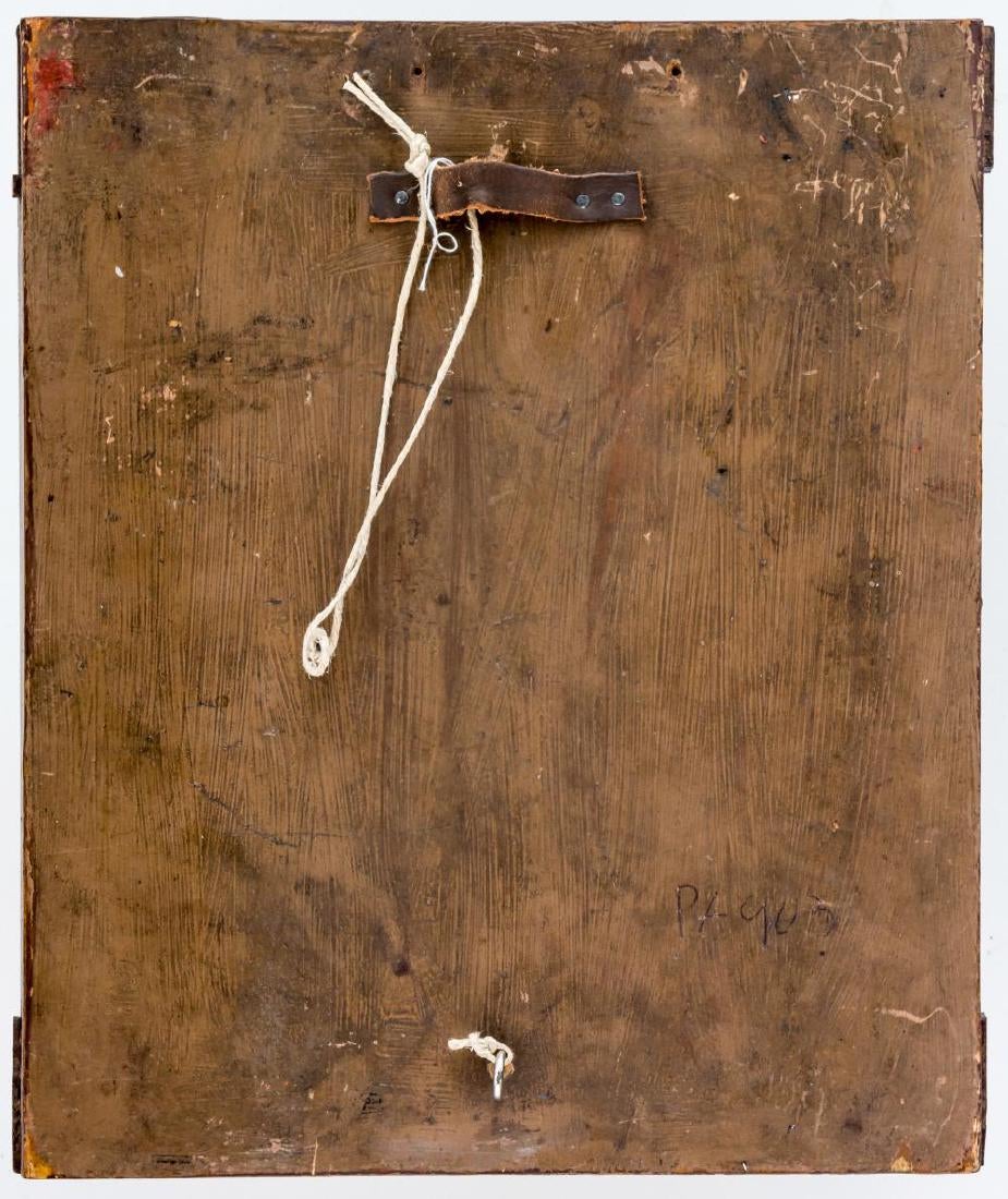 A Handmade Russian icon of the presentation of Jesus Christ in the Temple. 19th Century.