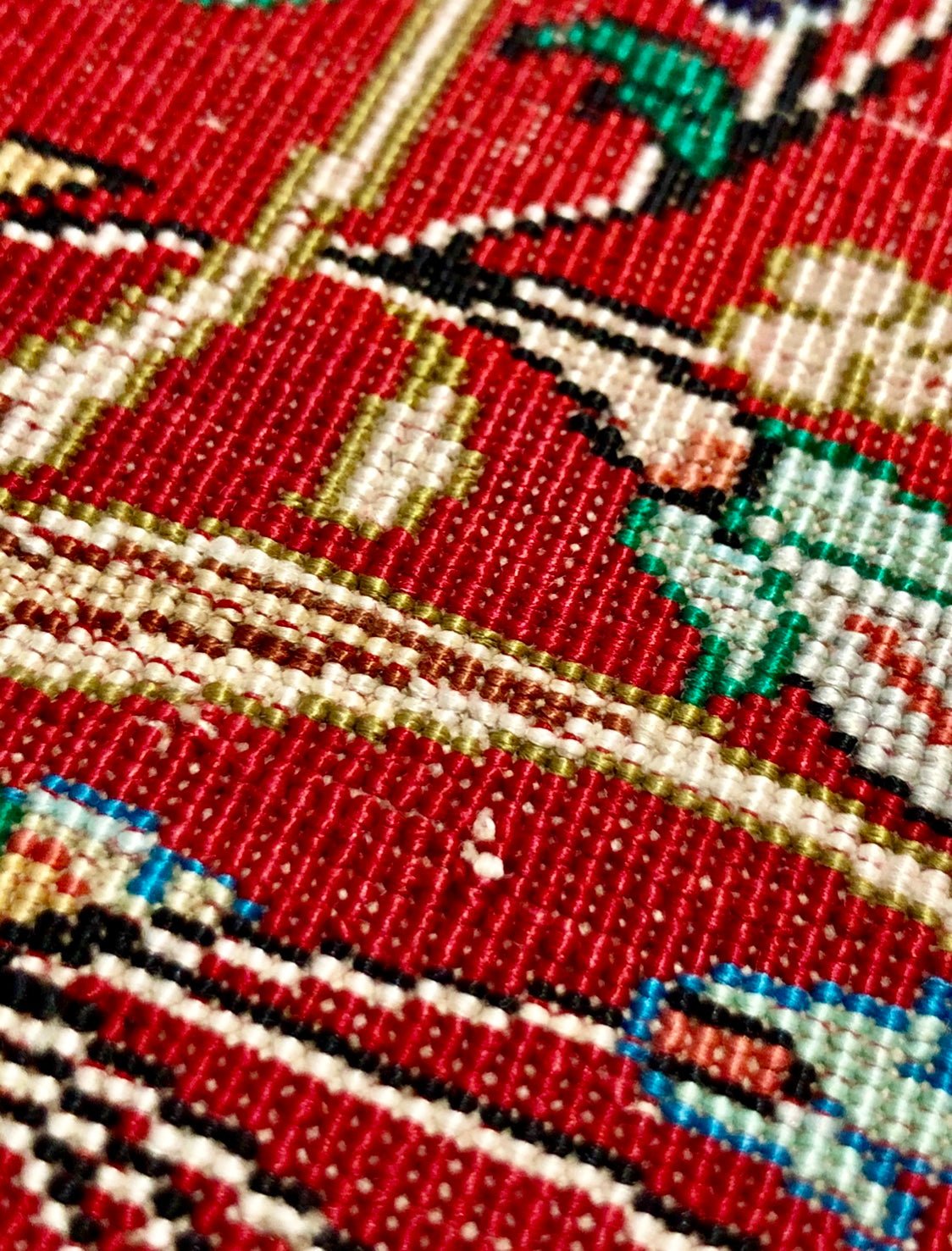 Persian Qom handmade silk on silk carpet.