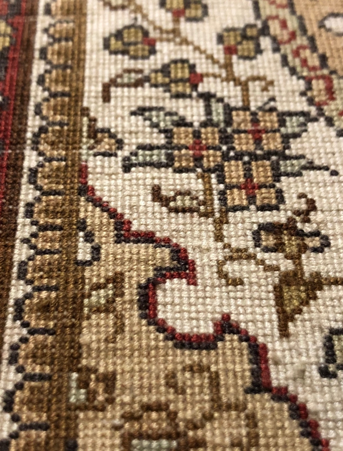 Persian Qom handmade silk on silk carpet.