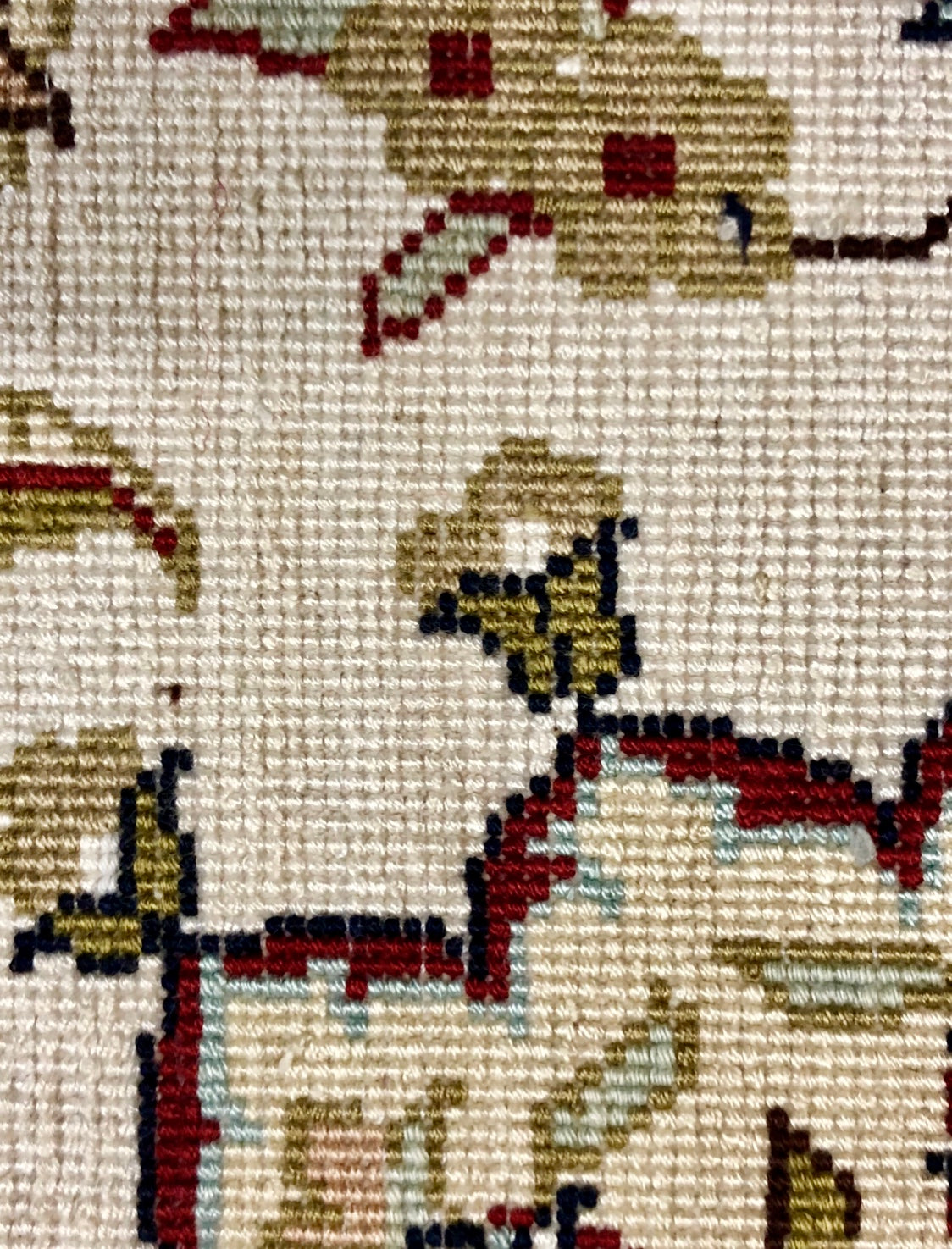 Persian Qom handmade silk on silk carpet.