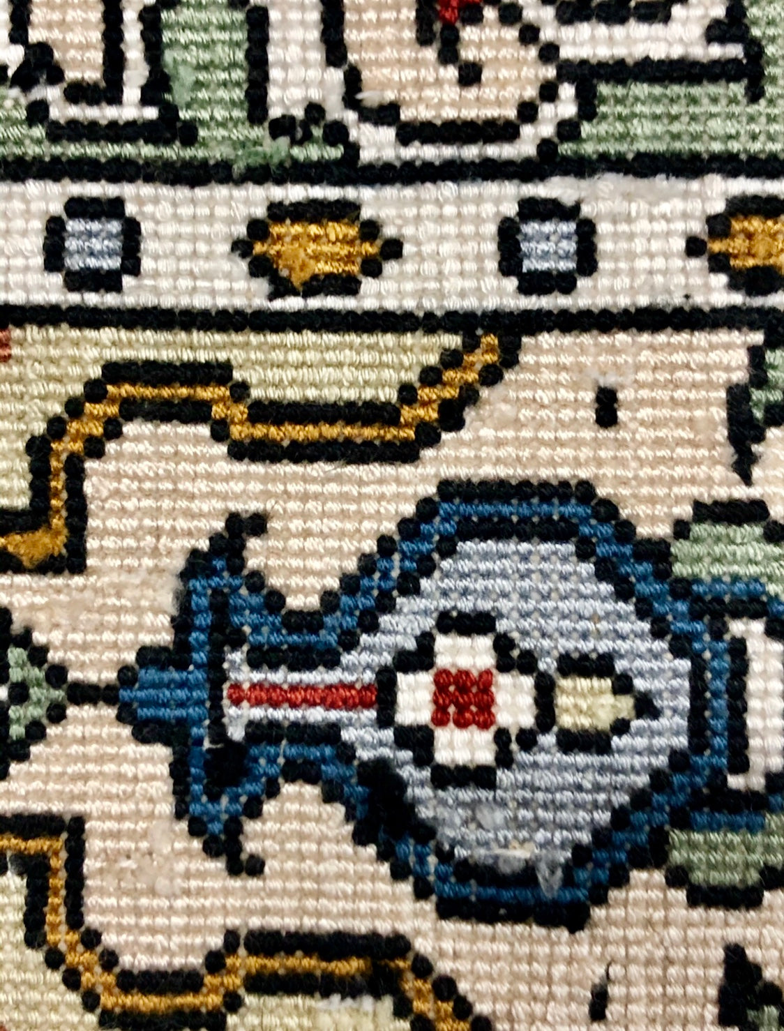 Persian Qom handmade silk on silk carpet.