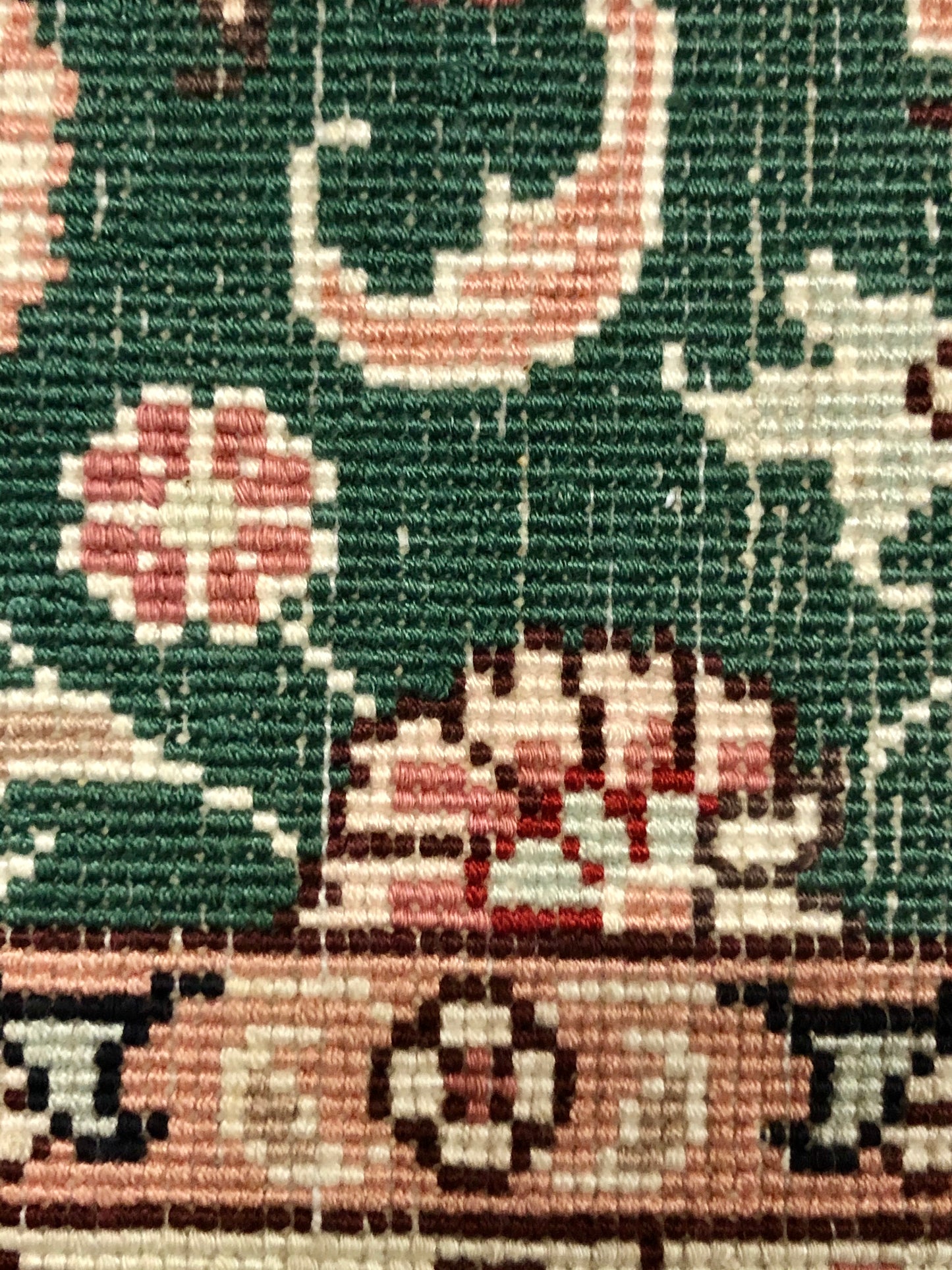 Persian Qom handmade silk on silk carpet.