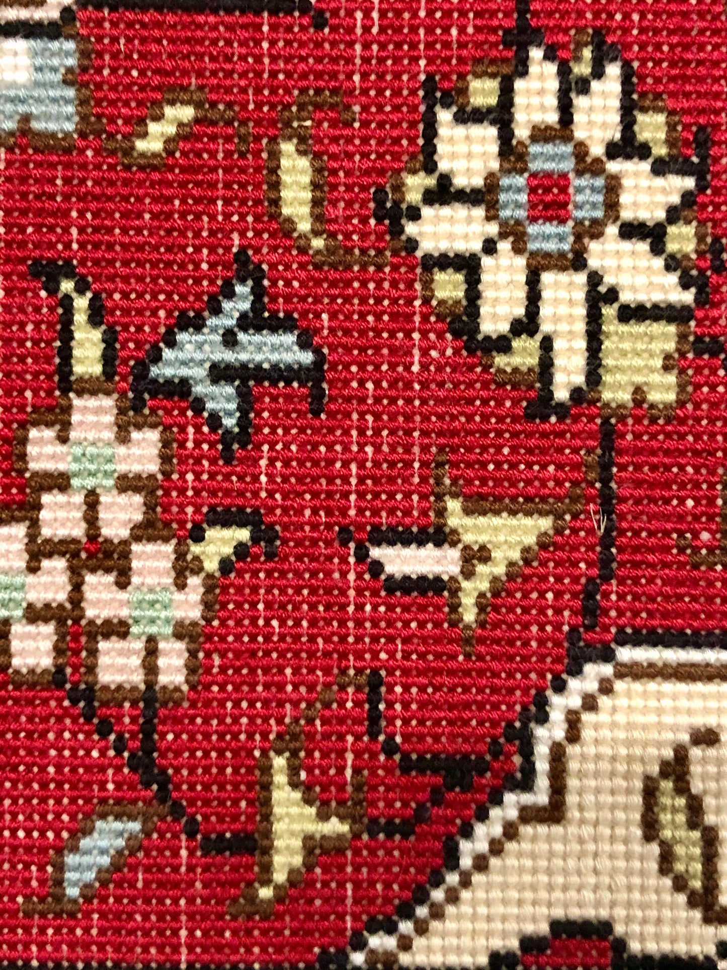 Persian Qom handmade silk on silk carpet.