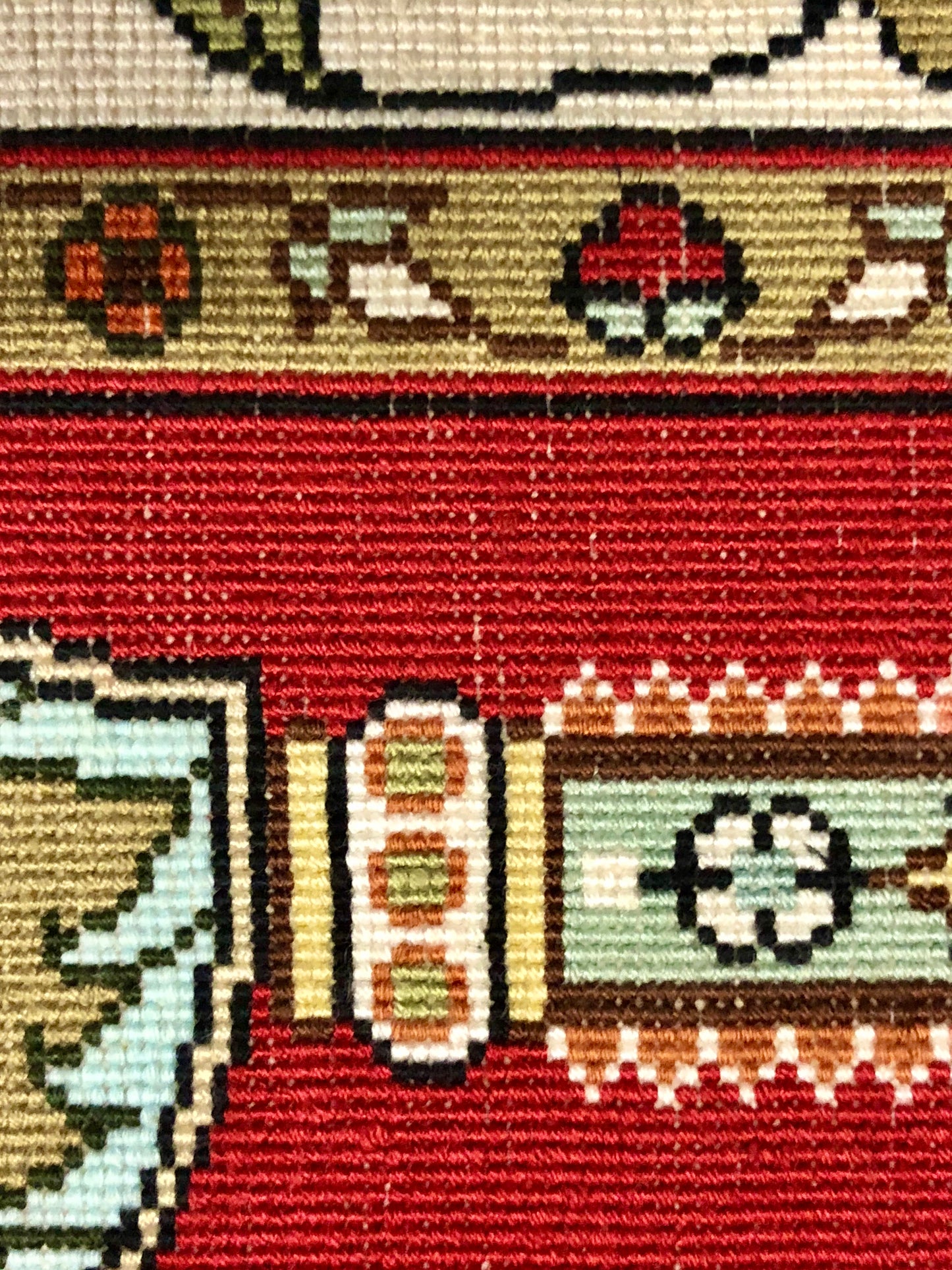 Persian Qom handmade silk on silk carpet.