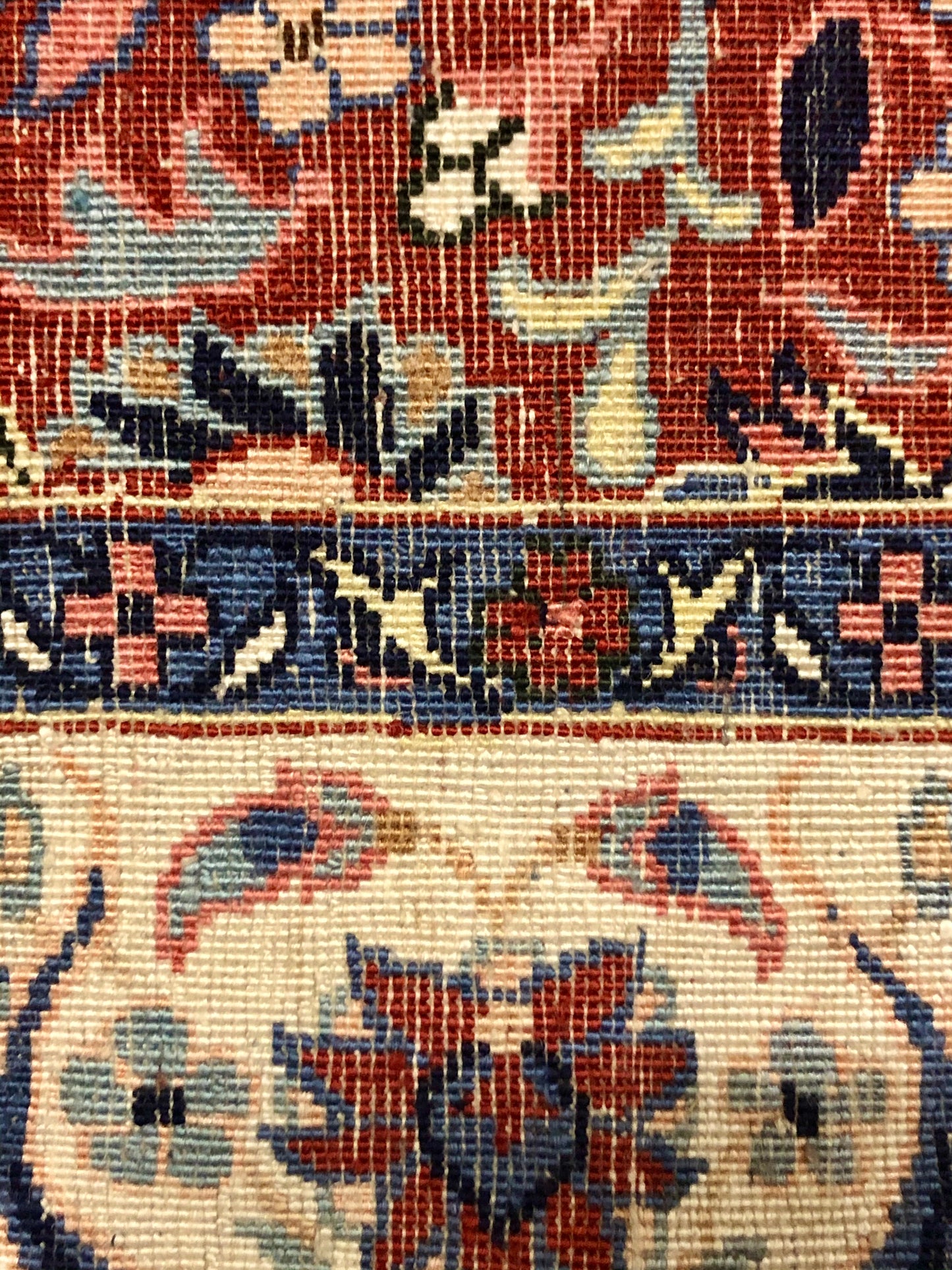 Persian Qom handmade silk on silk carpet.