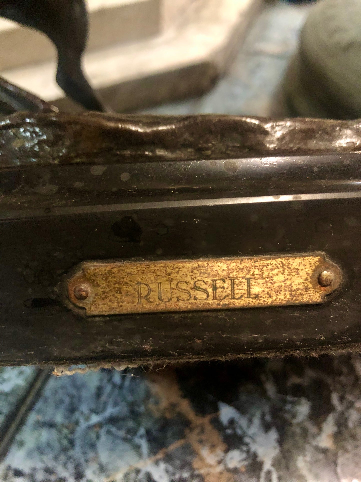 A knight riding on a horseback, Bronze Statue.