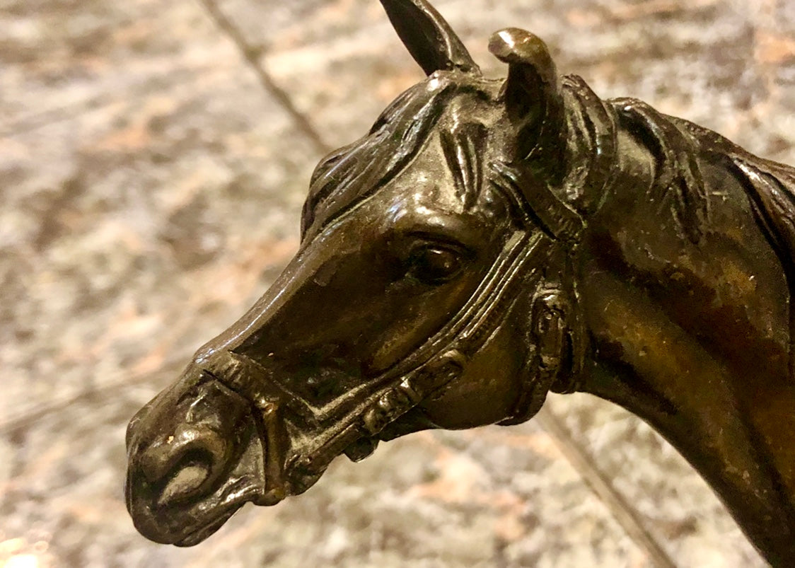 A Horse, Bronze Statue.