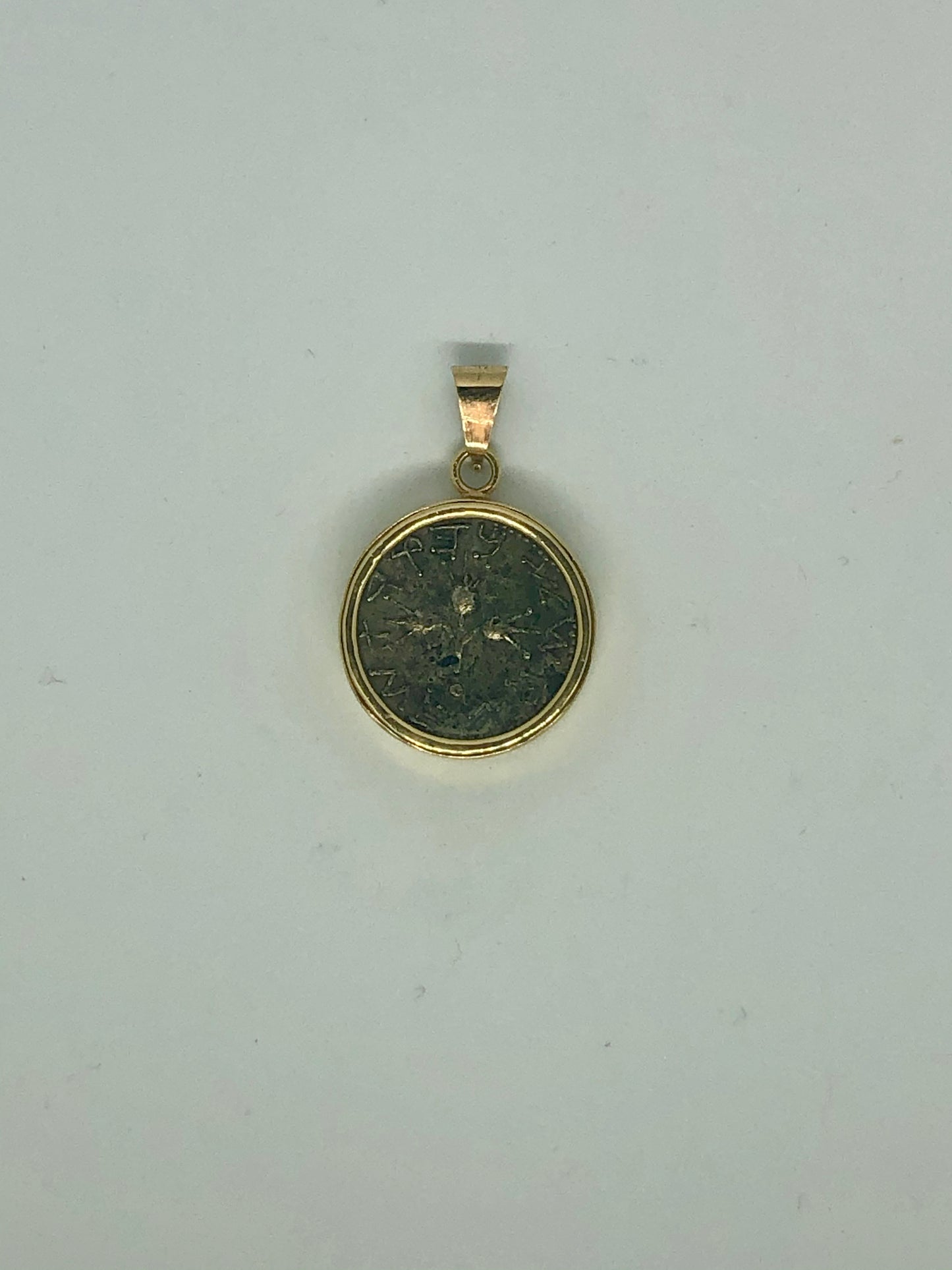 A Shekel Pendant, year 4, 14k.