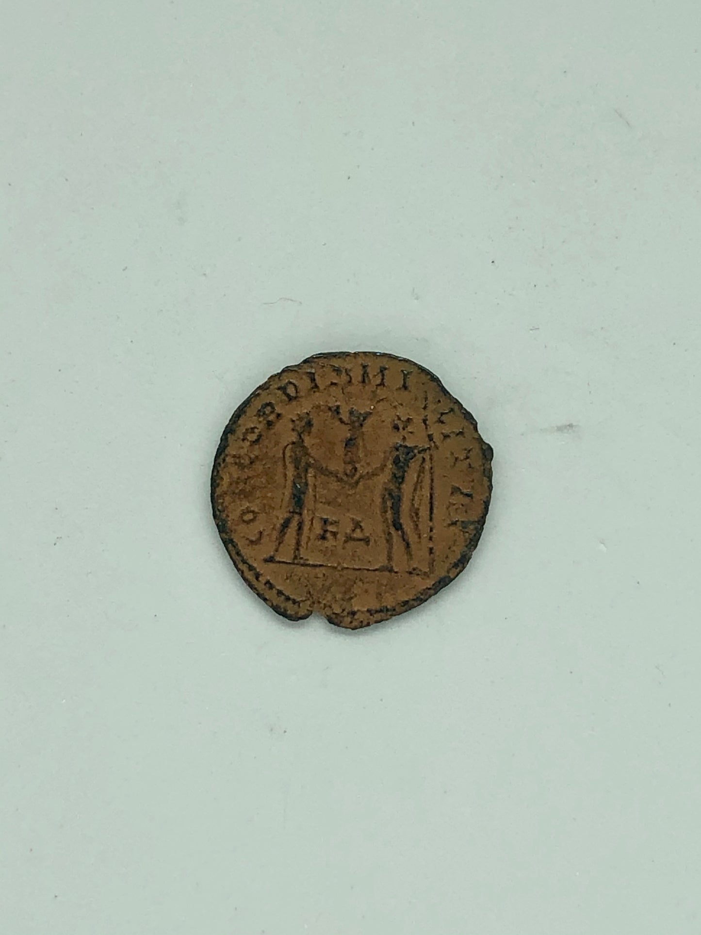 Roman Bronze Denarius, ancient coin. 63 B.C./ 330 A.D.