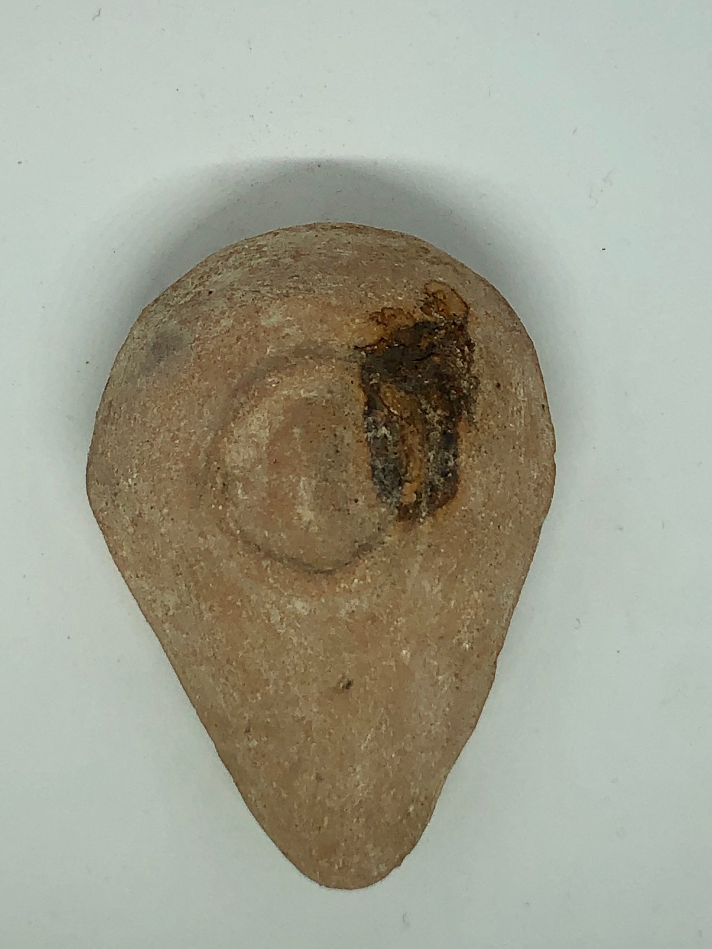 A Byzantine Oil Lamp, ancient Pottery. 330 AD.