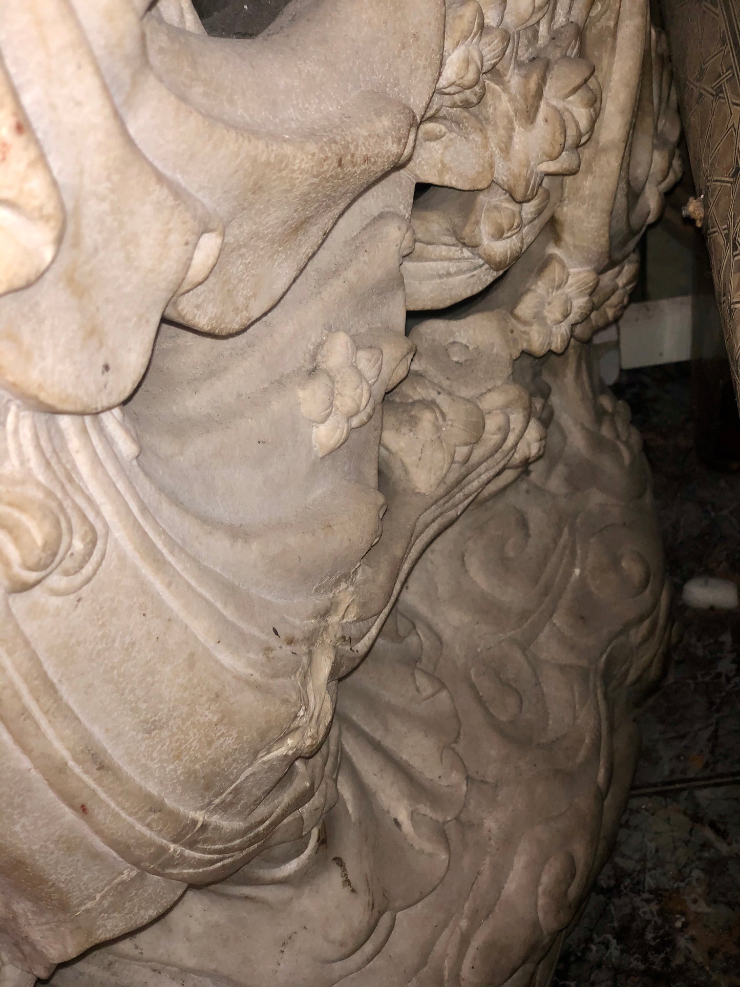 A Chinese dancing lady, handmade Marble Statue.