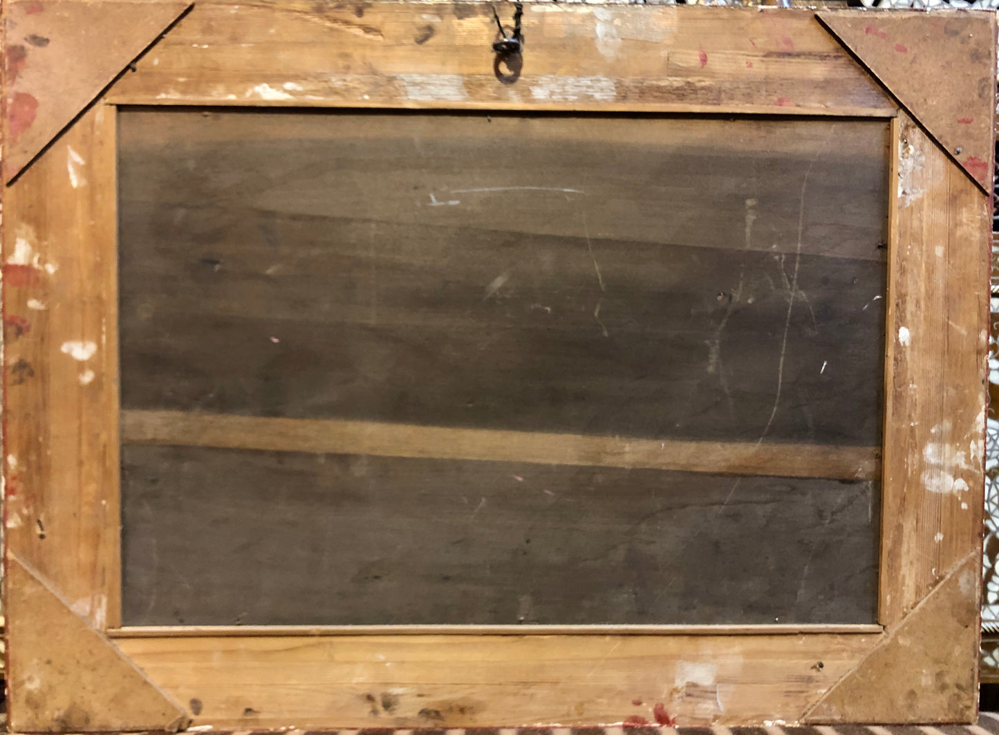 A castle with a chapel on top of a mountain, handmade Oil Painting.