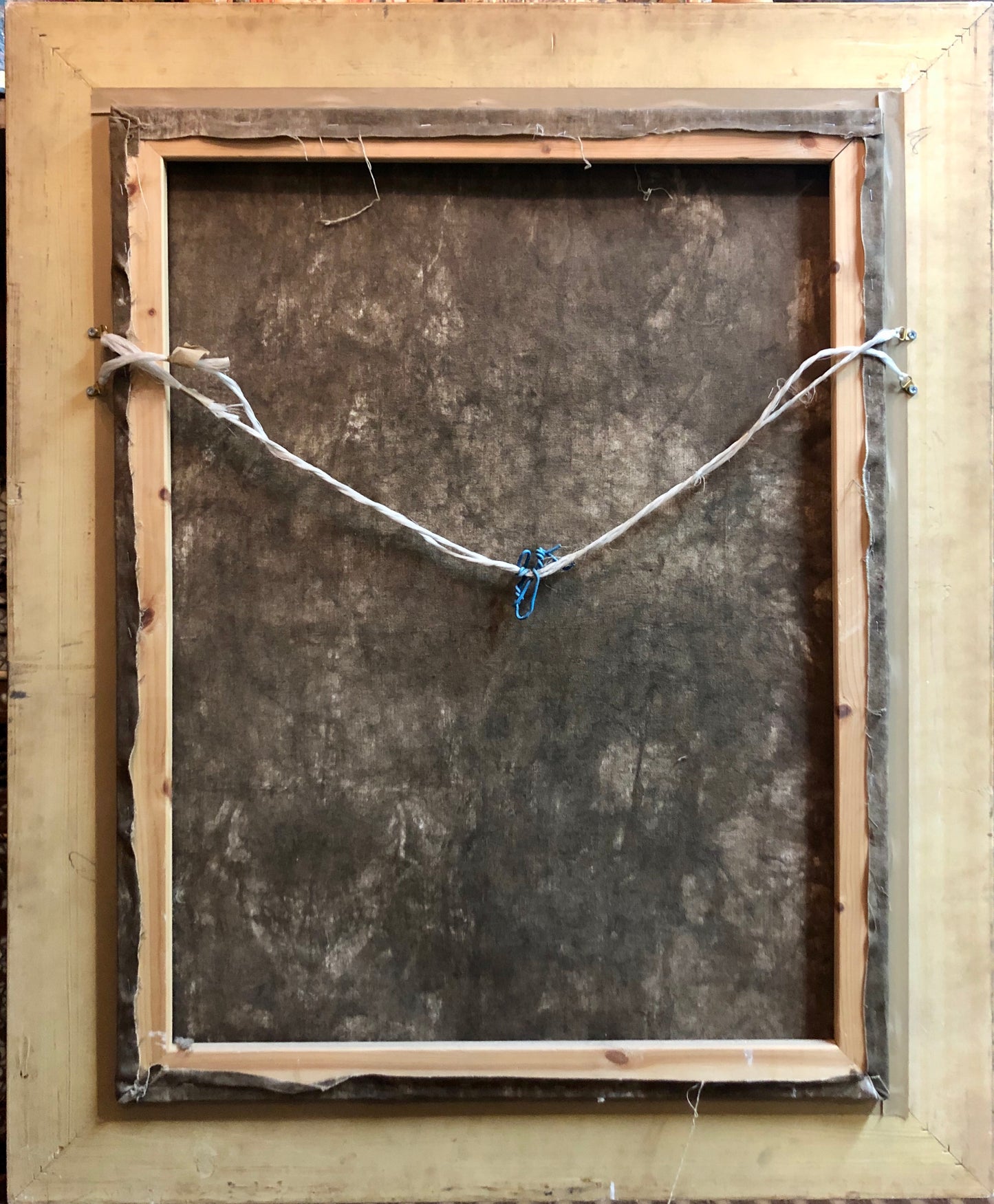 A Shepherd resting his back on an Oak Tree, along with his fold, handmade Oil Painting.
