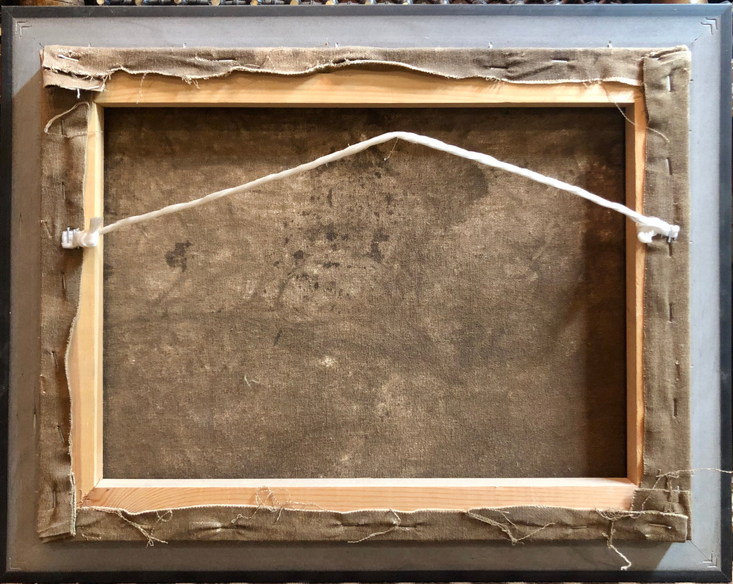 A Farmland, stream and a working-class family, handmade Oil Painting.