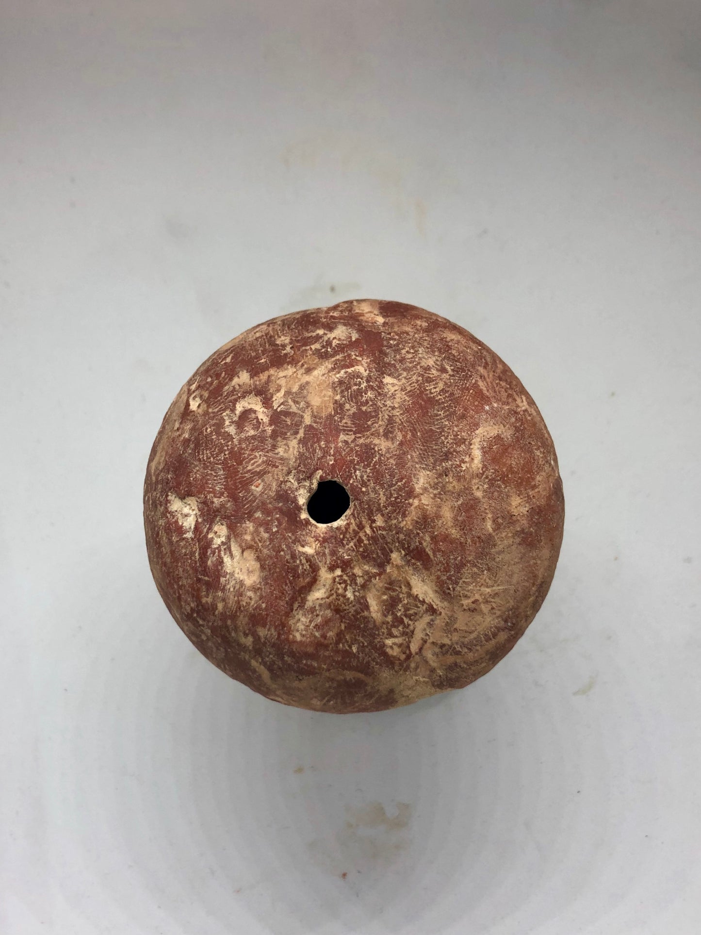 A late-Bronze-age Rope Reel, Ancient Pottery. 1500 BC.