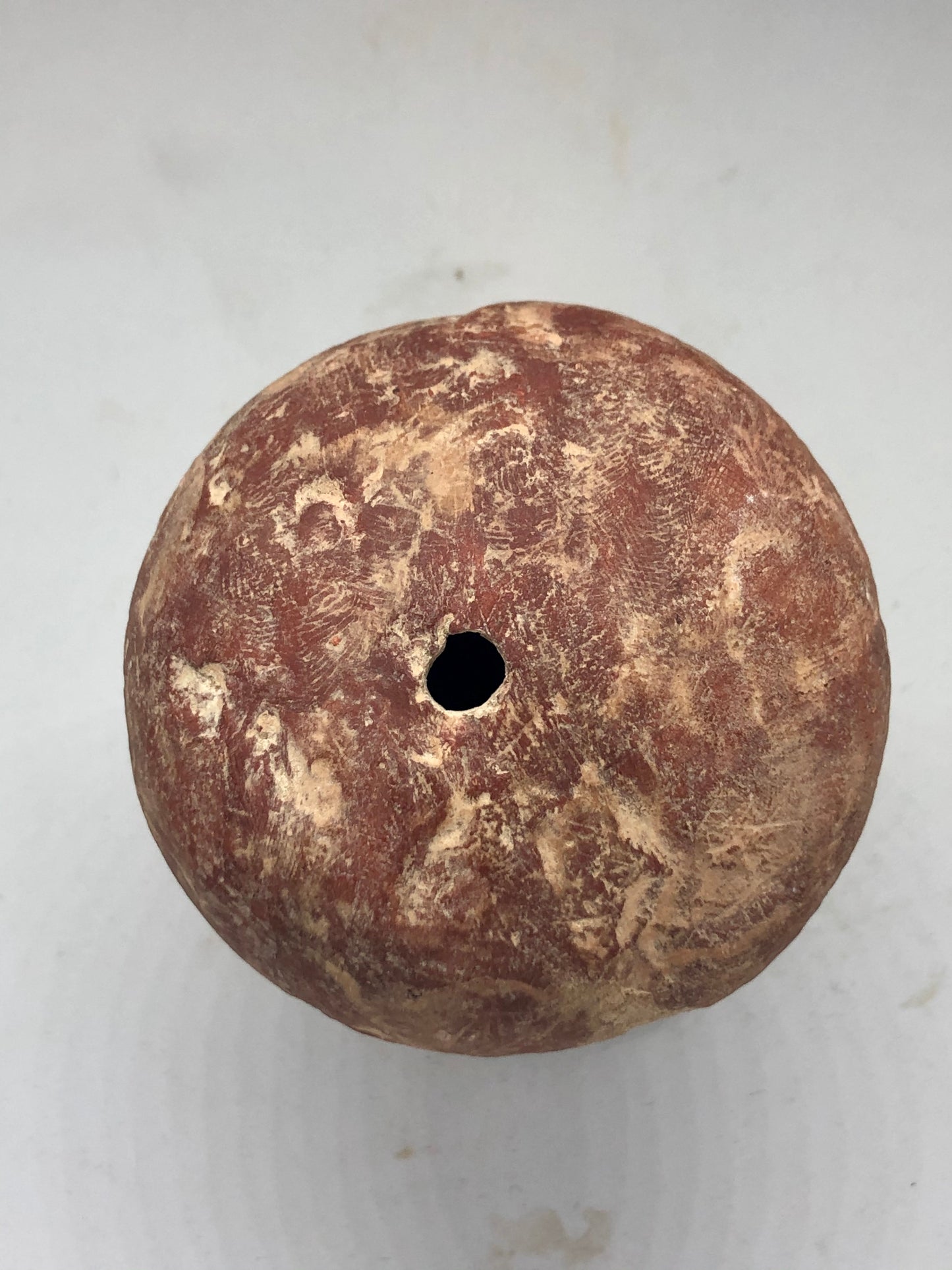 A late-Bronze-age Rope Reel, Ancient Pottery. 1500 BC.