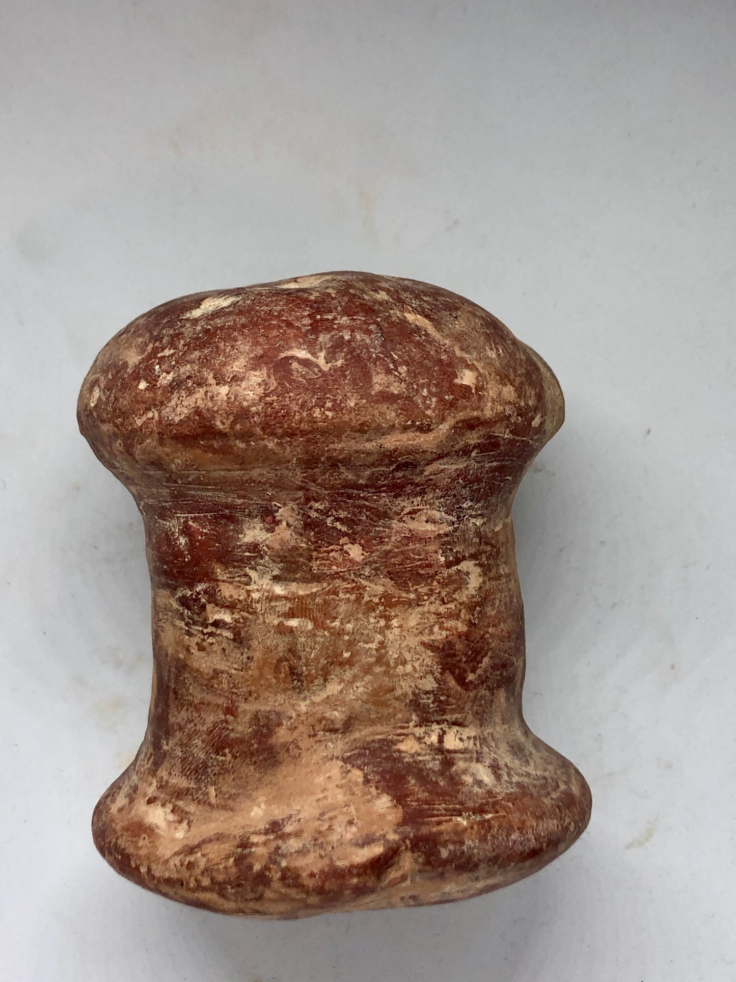 A late-Bronze-age Rope Reel, Ancient Pottery. 1500 BC.