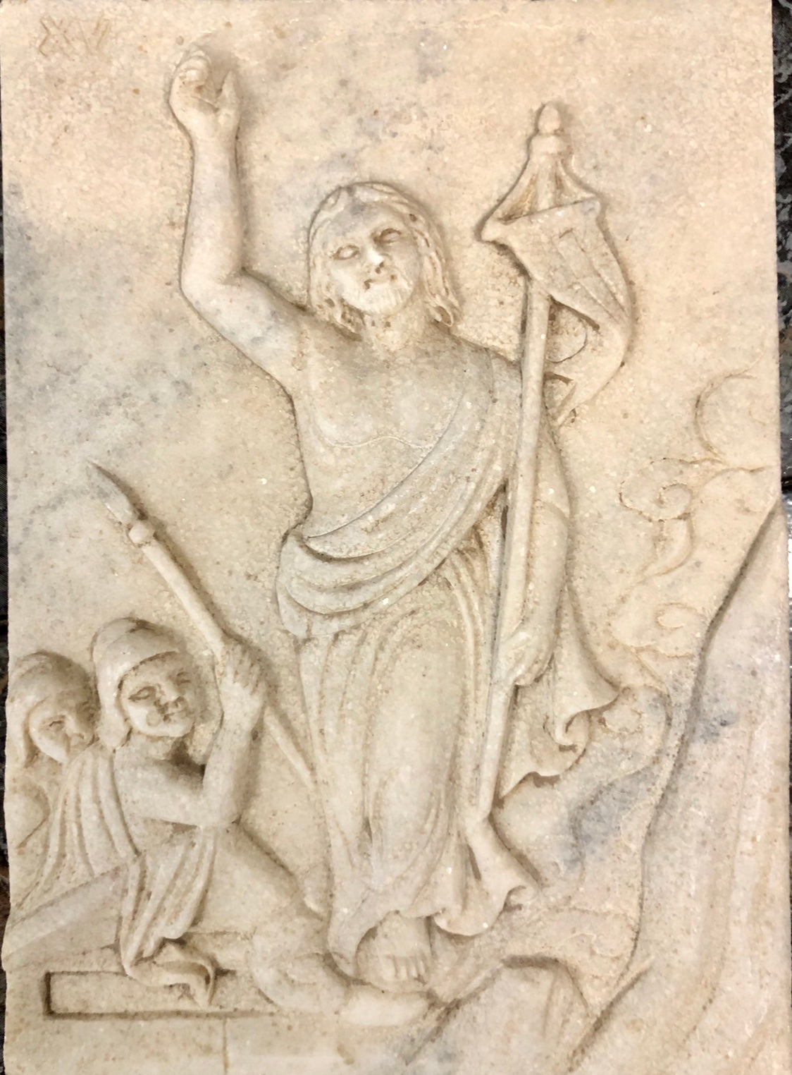 A complete set of fifteen pieces made out of marble of the Via Dolorosa Depiction of Jesus. Middle of 18th Century.