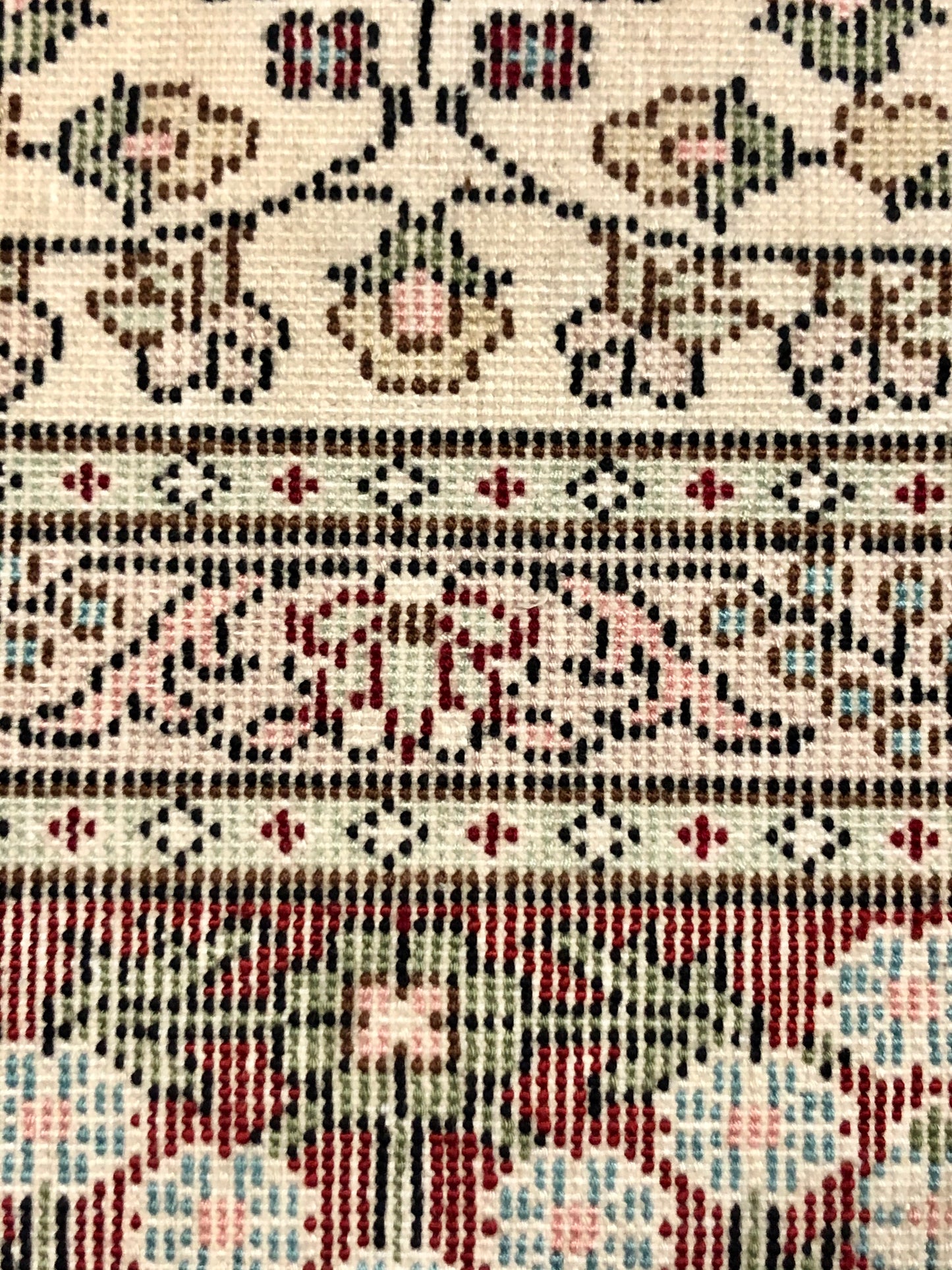 Persian Qom handmade silk on silk Carpet.