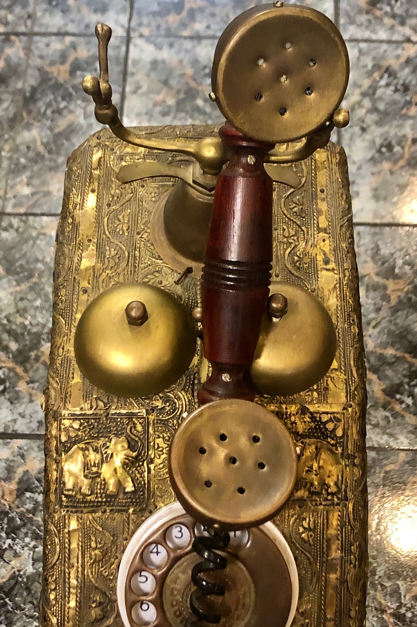 Ancient Silver Telephone.