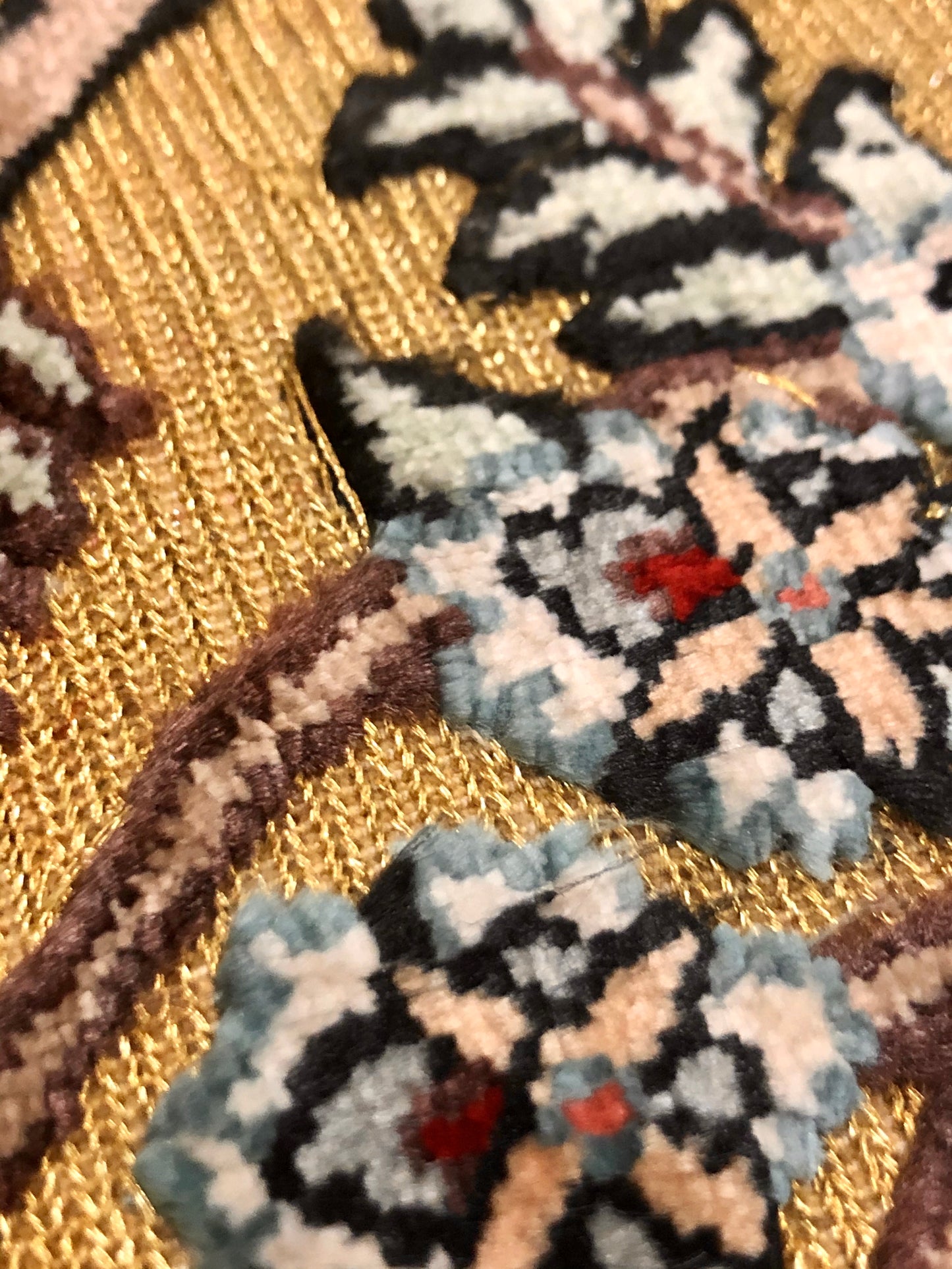 Persian Qom handmade silk on silk Carpet.