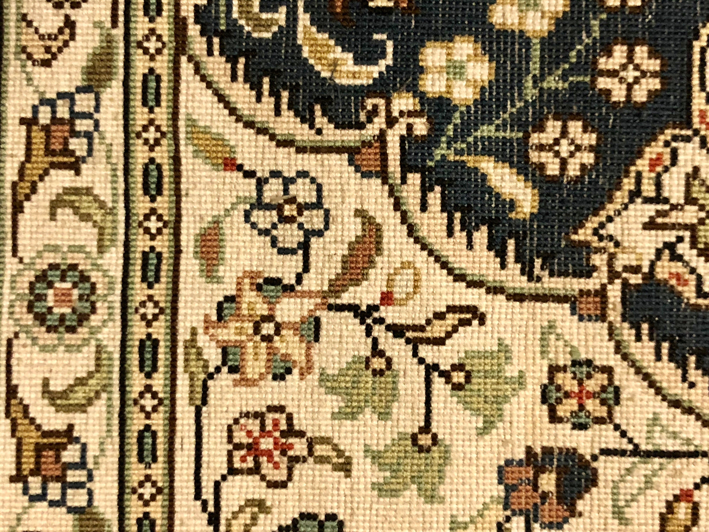 Persian Qom handmade silk on silk Carpet.