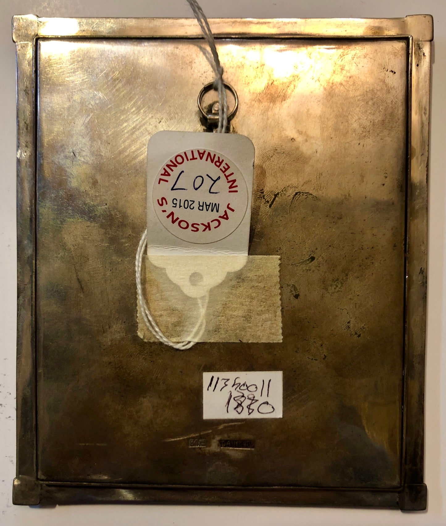 A Russian Silver Enameled icon of The Mother God. 19th Century.