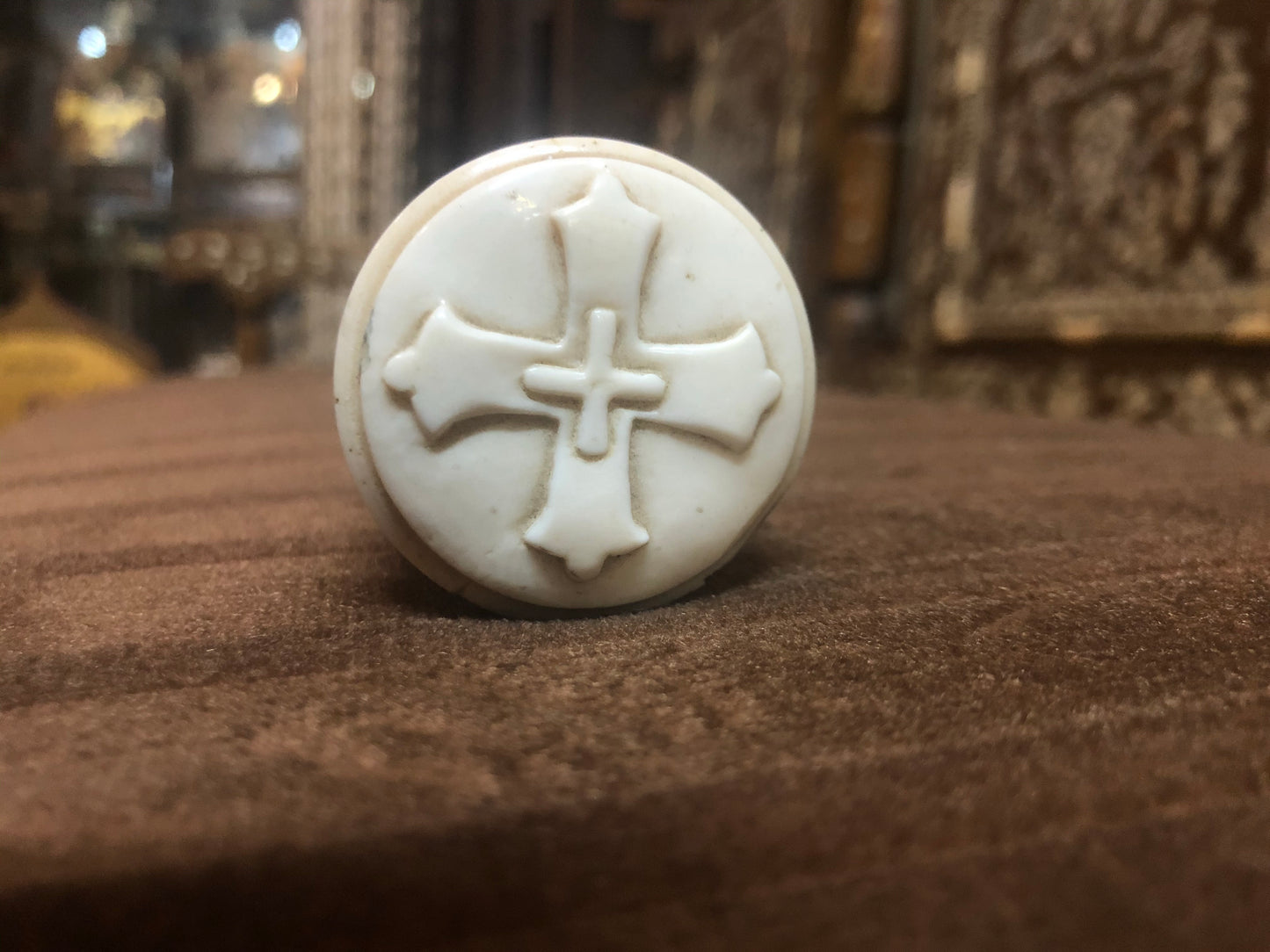 A handmade Walking-stick, made out of Ivory.