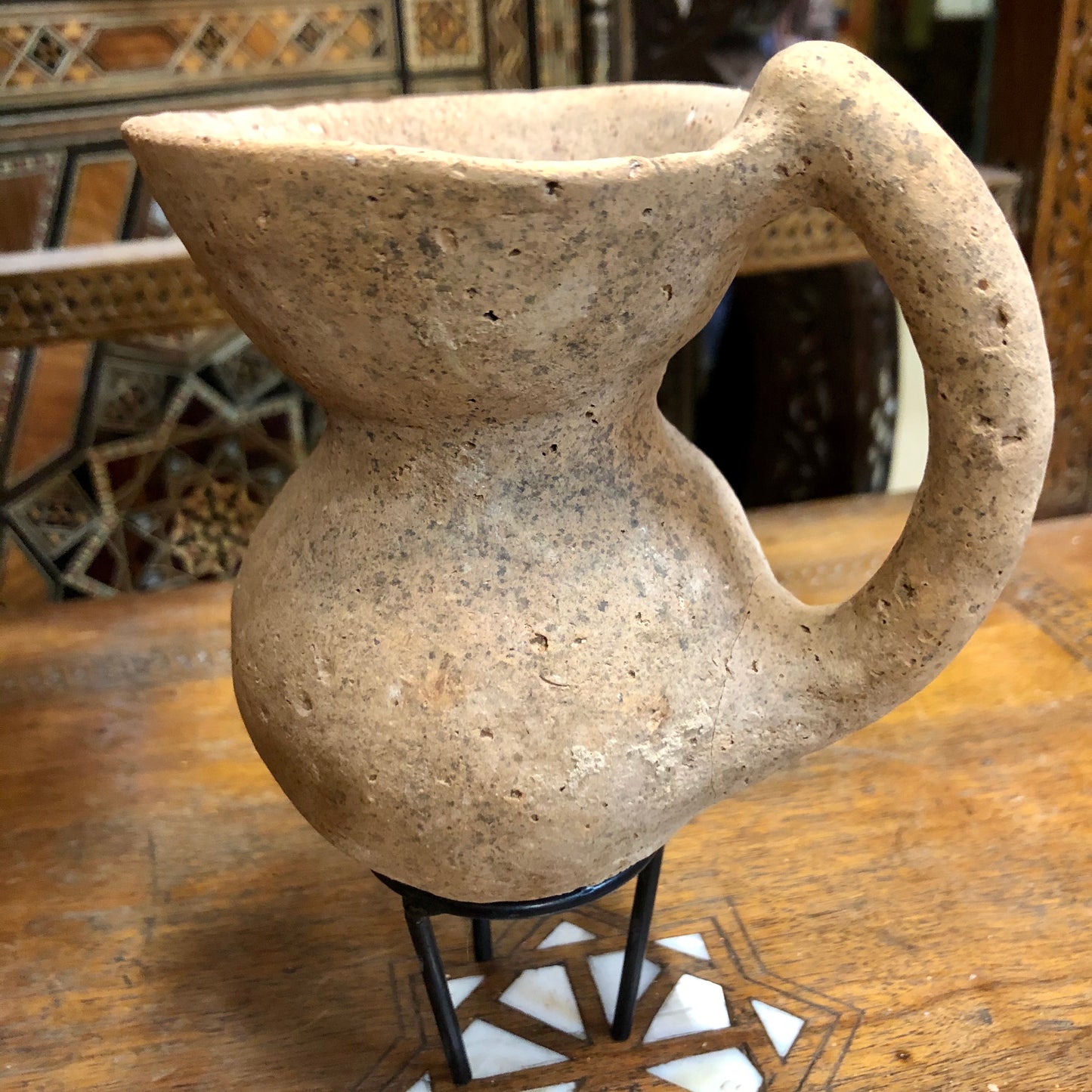 A very unique piece of the transitional period between Chalcolithic and Early Bronze era. 4000-3100 B.C.E