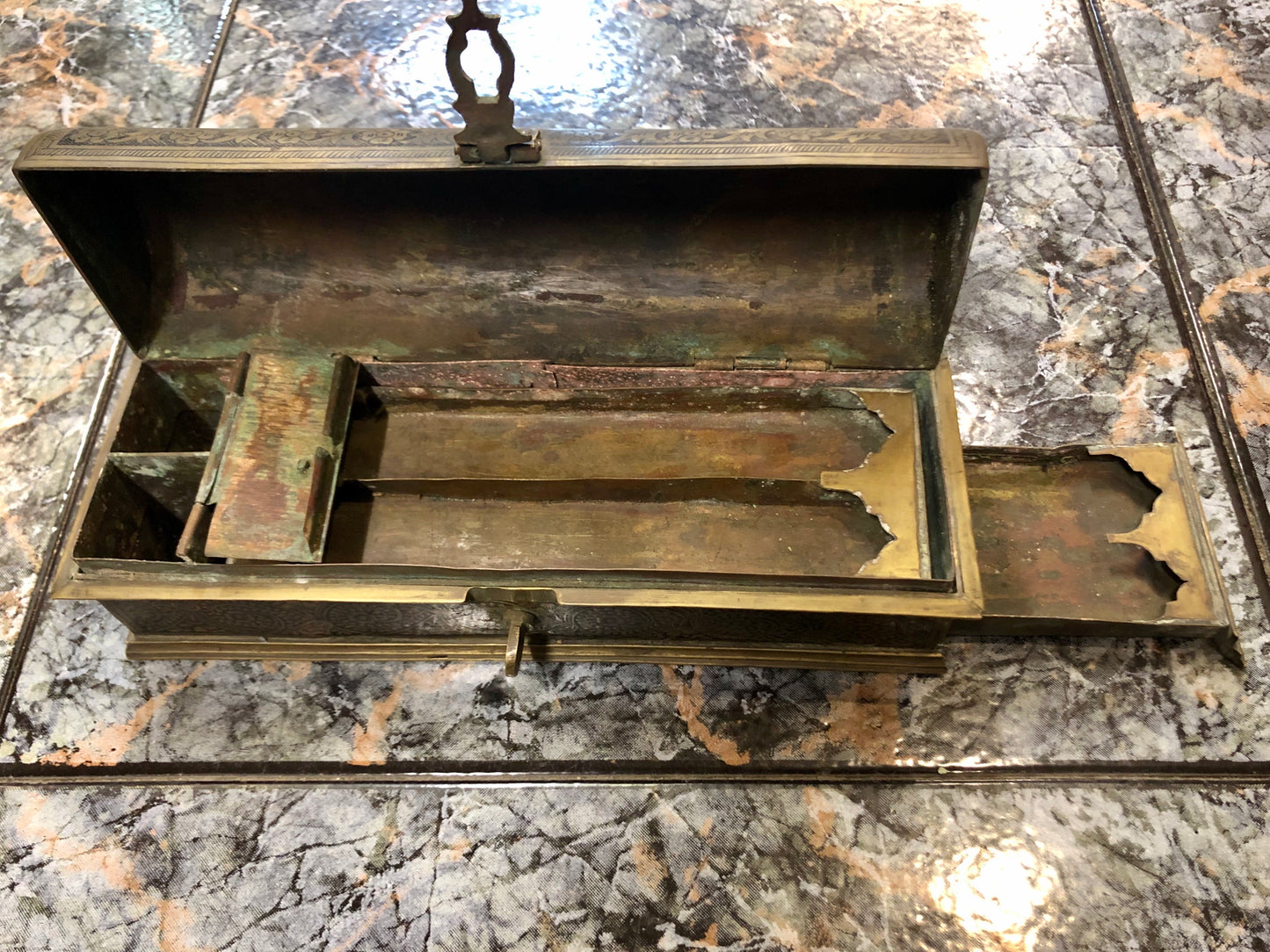 A Toner Box. 120 Years old. Made out of Bronze.