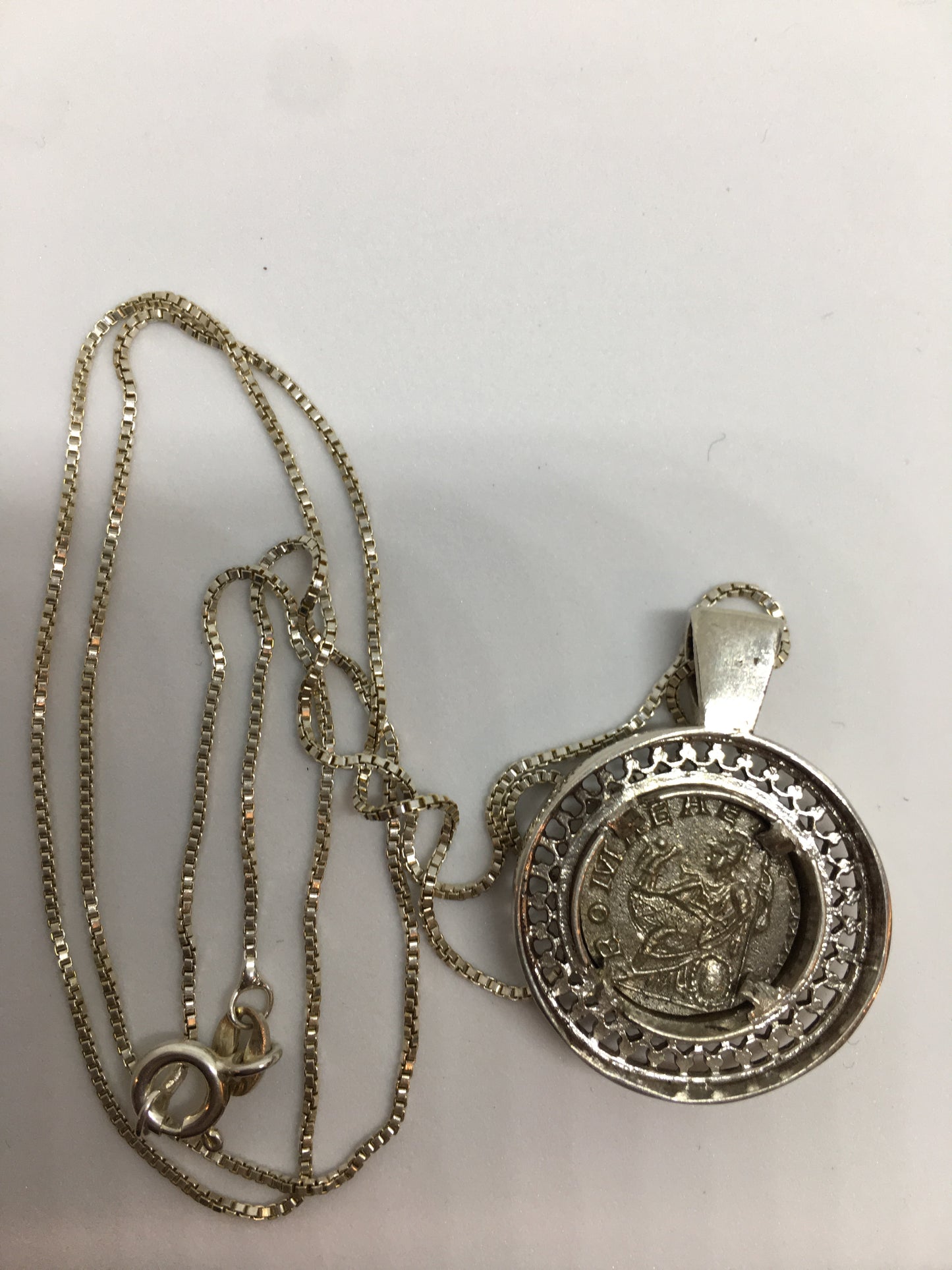 Roman silver denarius (Dinar) pendants sterling silver 925 with 14k gold plated