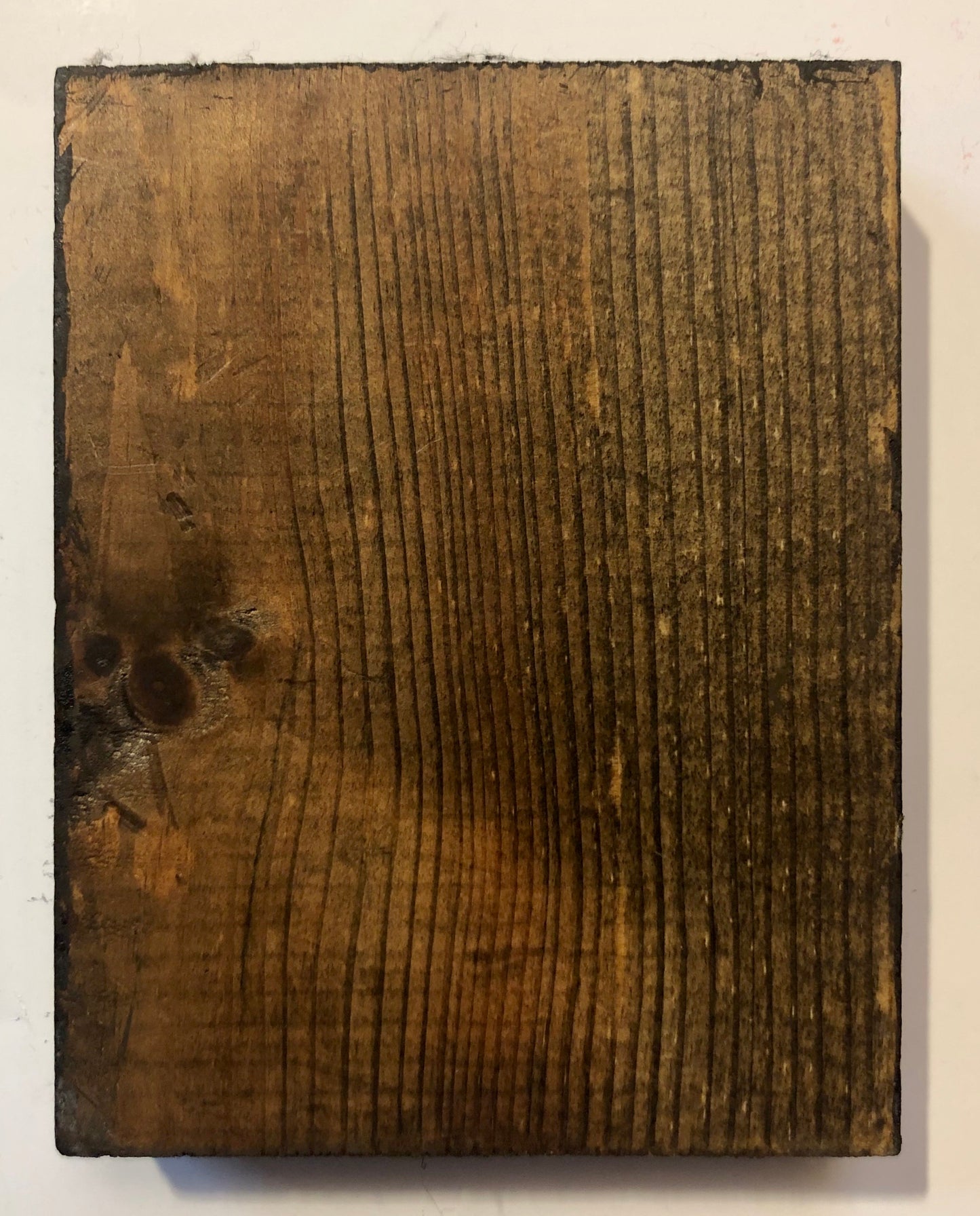 A Russian Enameled icon of St. Mathew The Evangelist, wood carved. 20th Century.