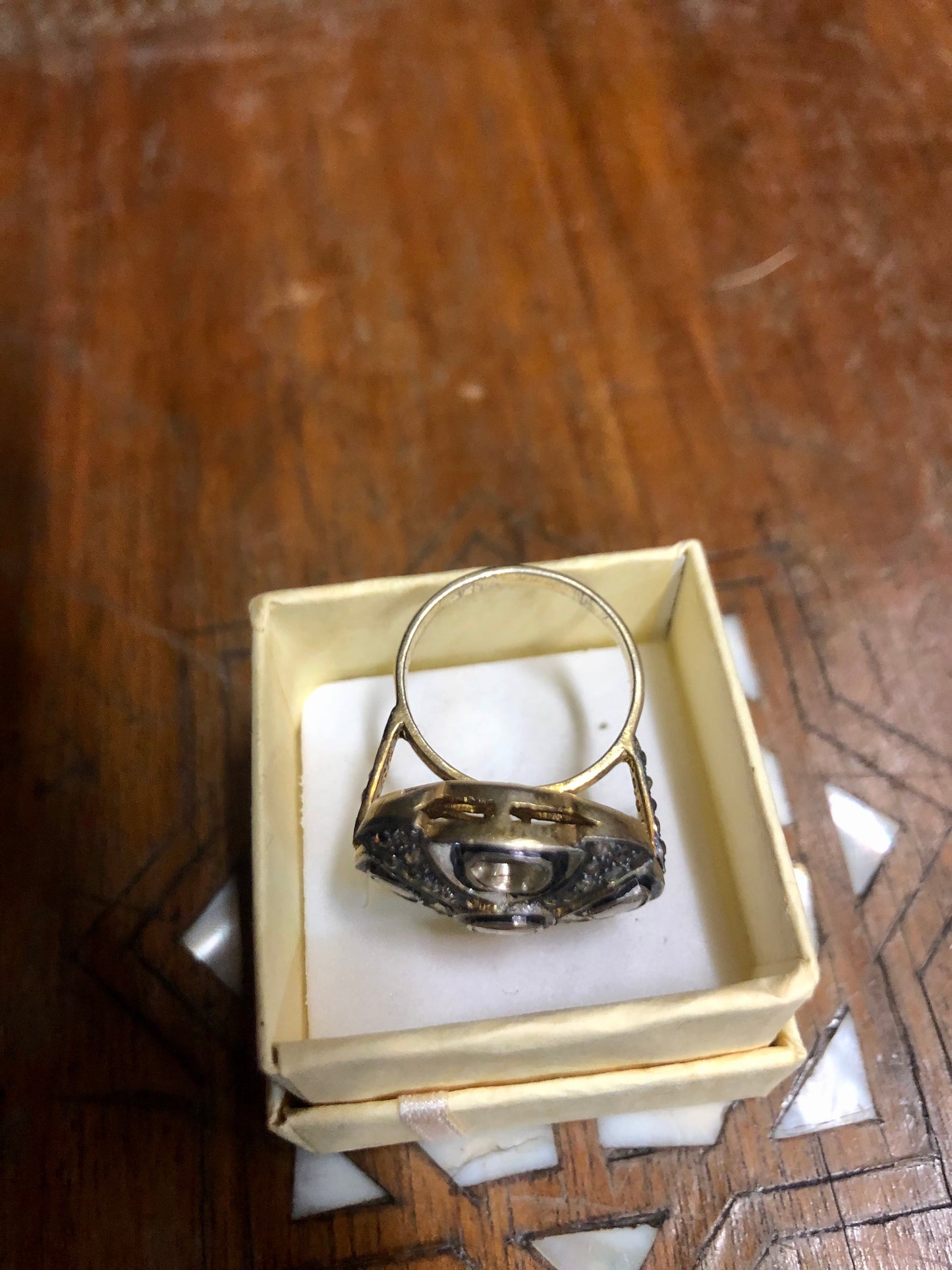 A Dimond Ring, Gold 14K.