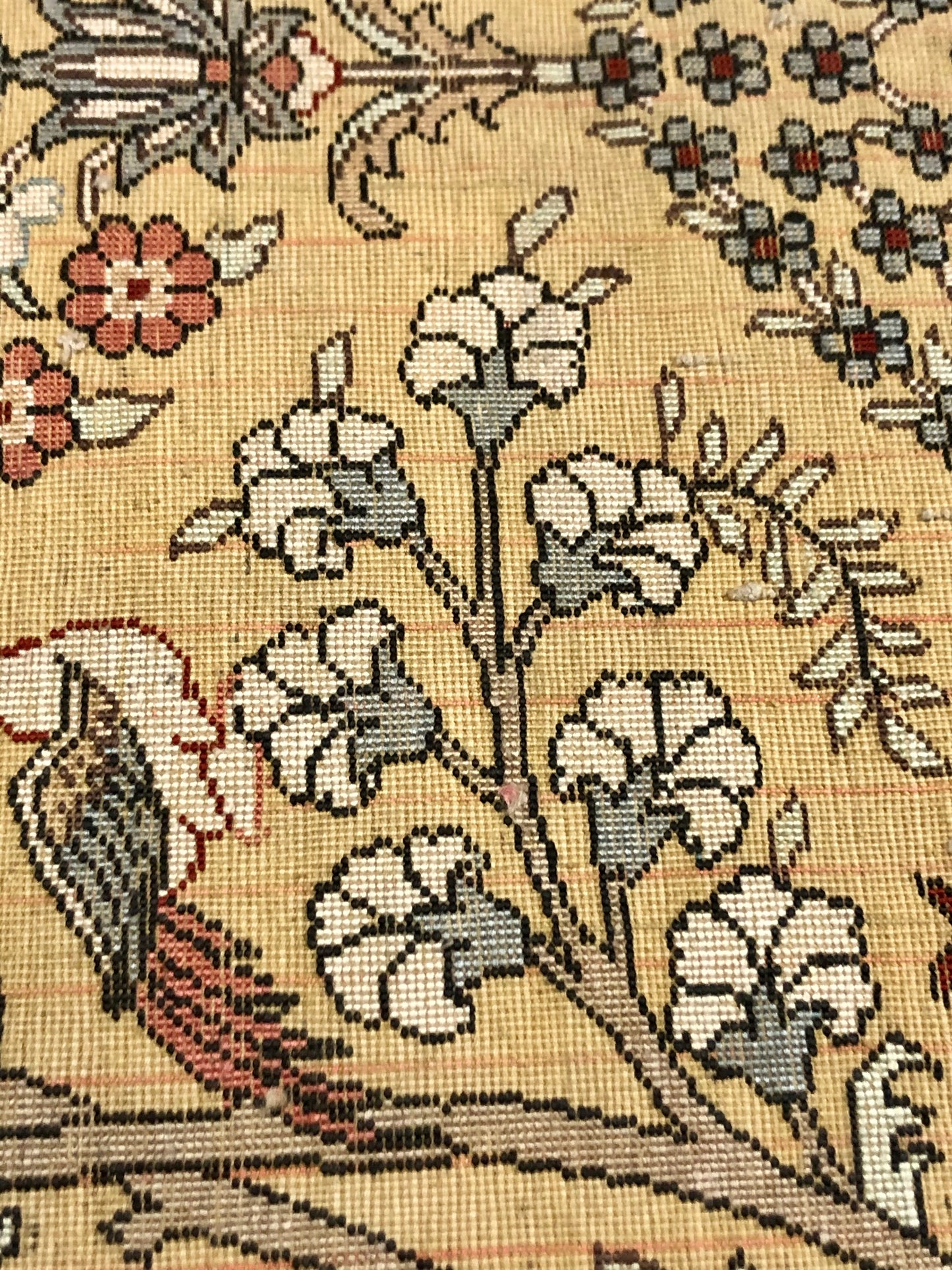 Persian Qom handmade silk on silk Carpet.