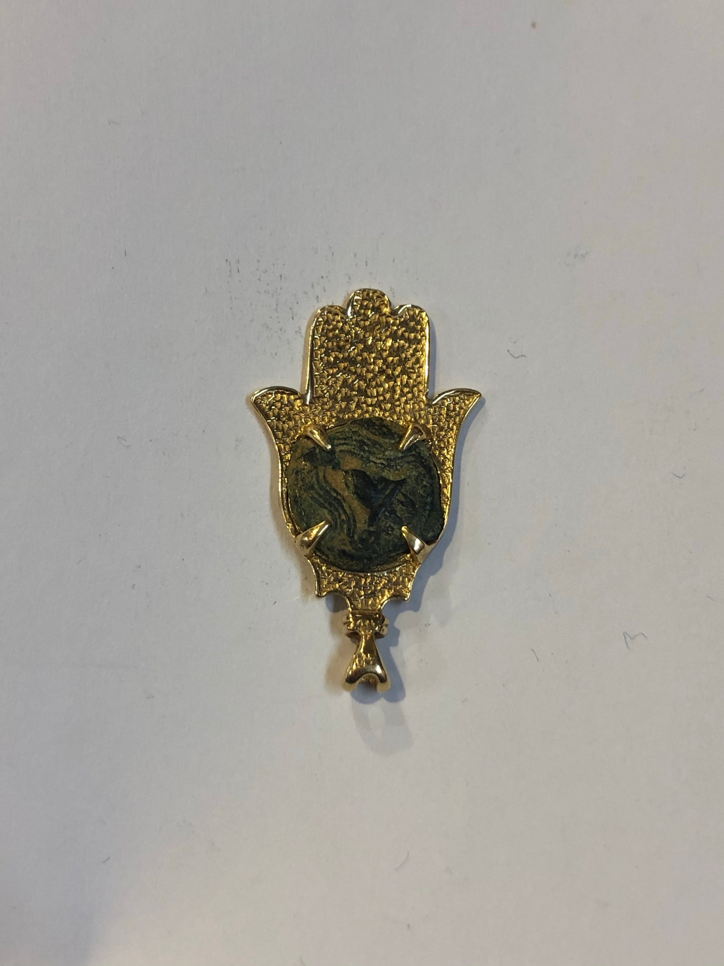Bar Kokhba golden Pendant. 14K.