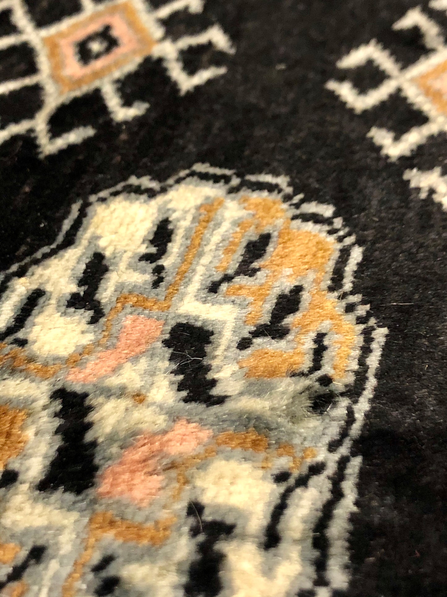 A handmade Pakistani Wool Carpet.