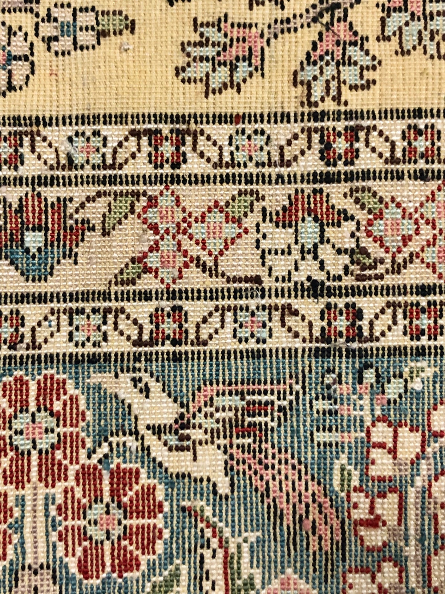 Persian Qom handmade silk on silk Carpet.