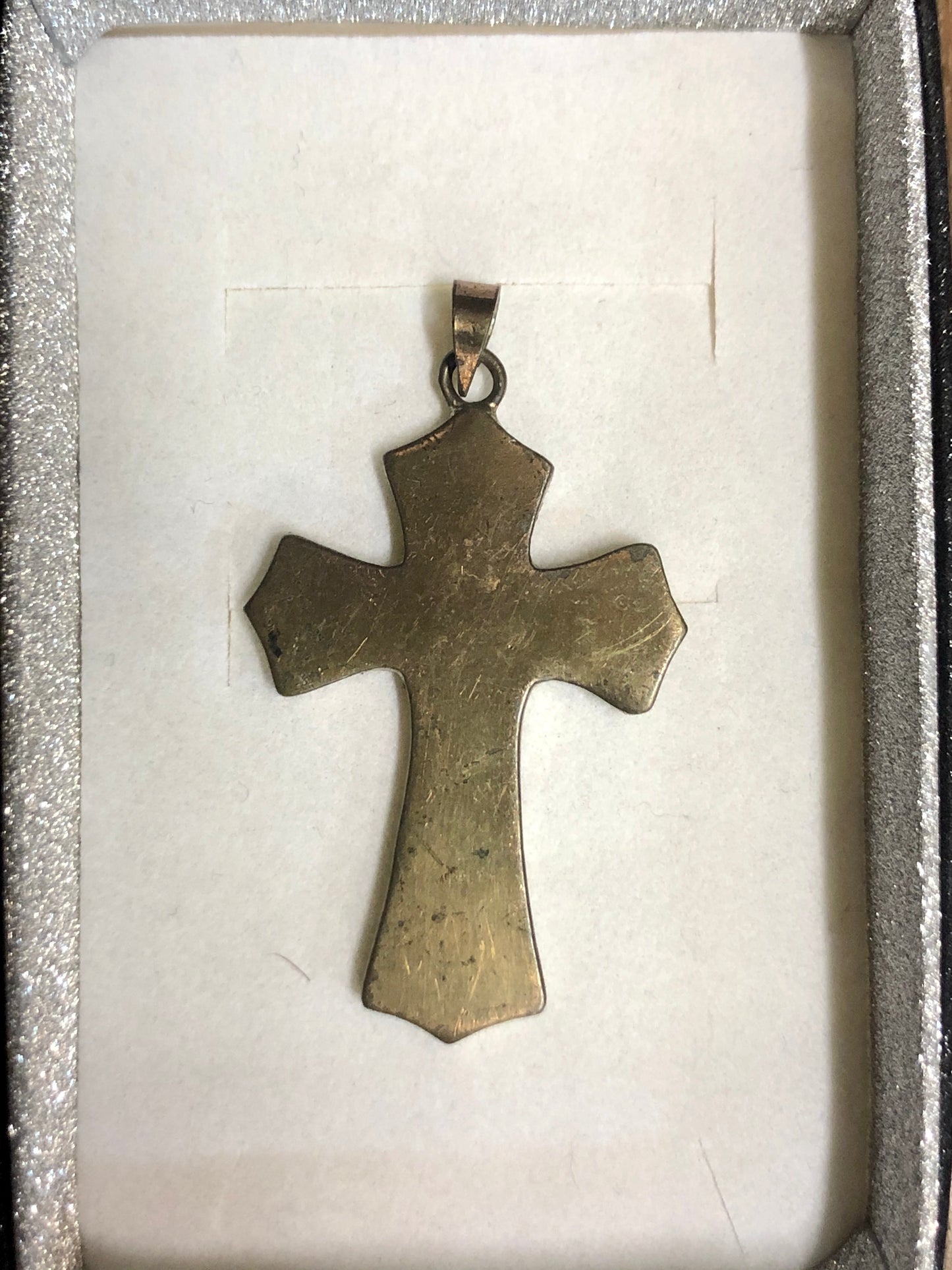 A Russian Golden Cross, Emeralds stones with Diamonds. 120 Years old. 10K