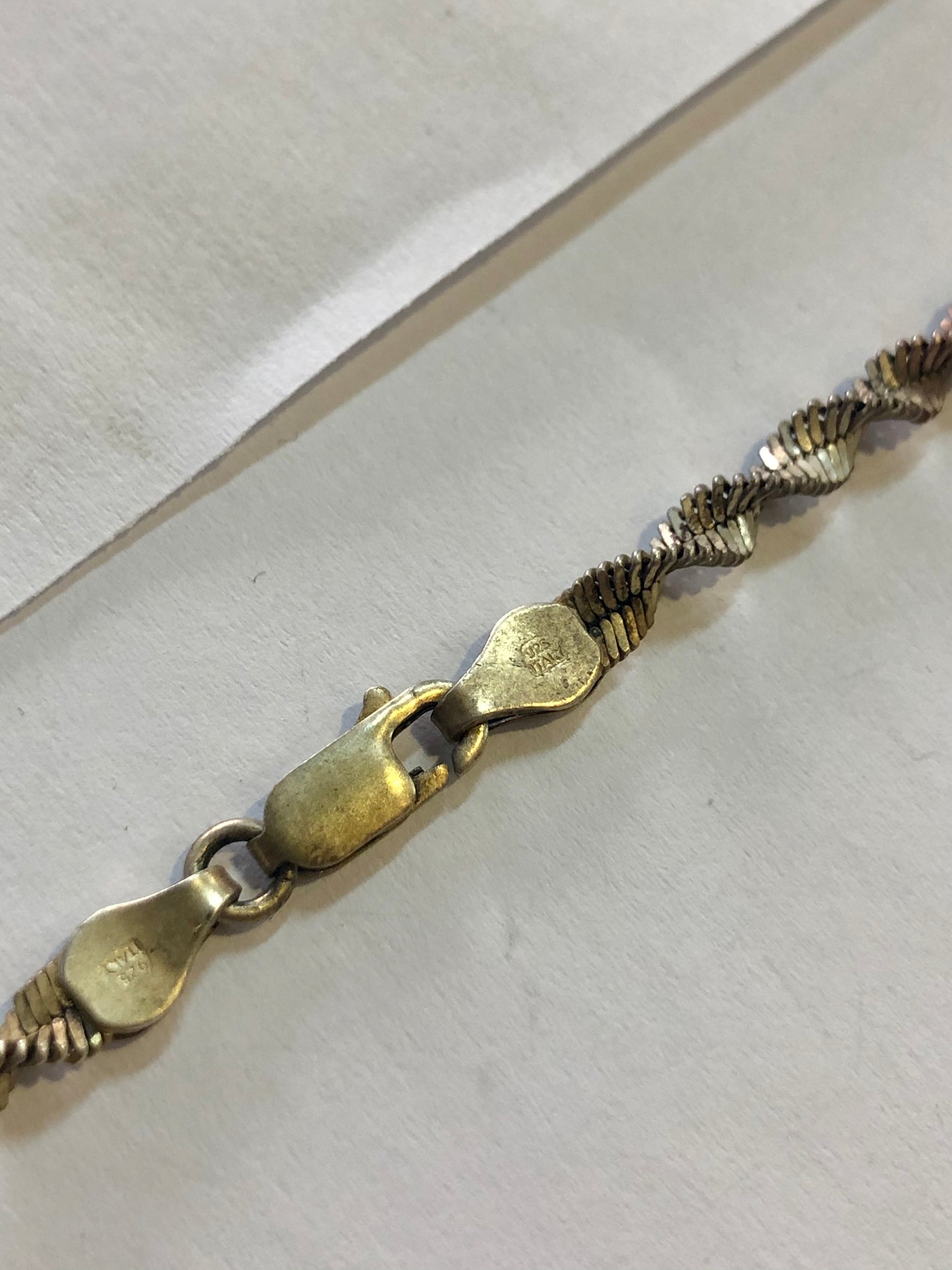 An antique silver necklace 925.