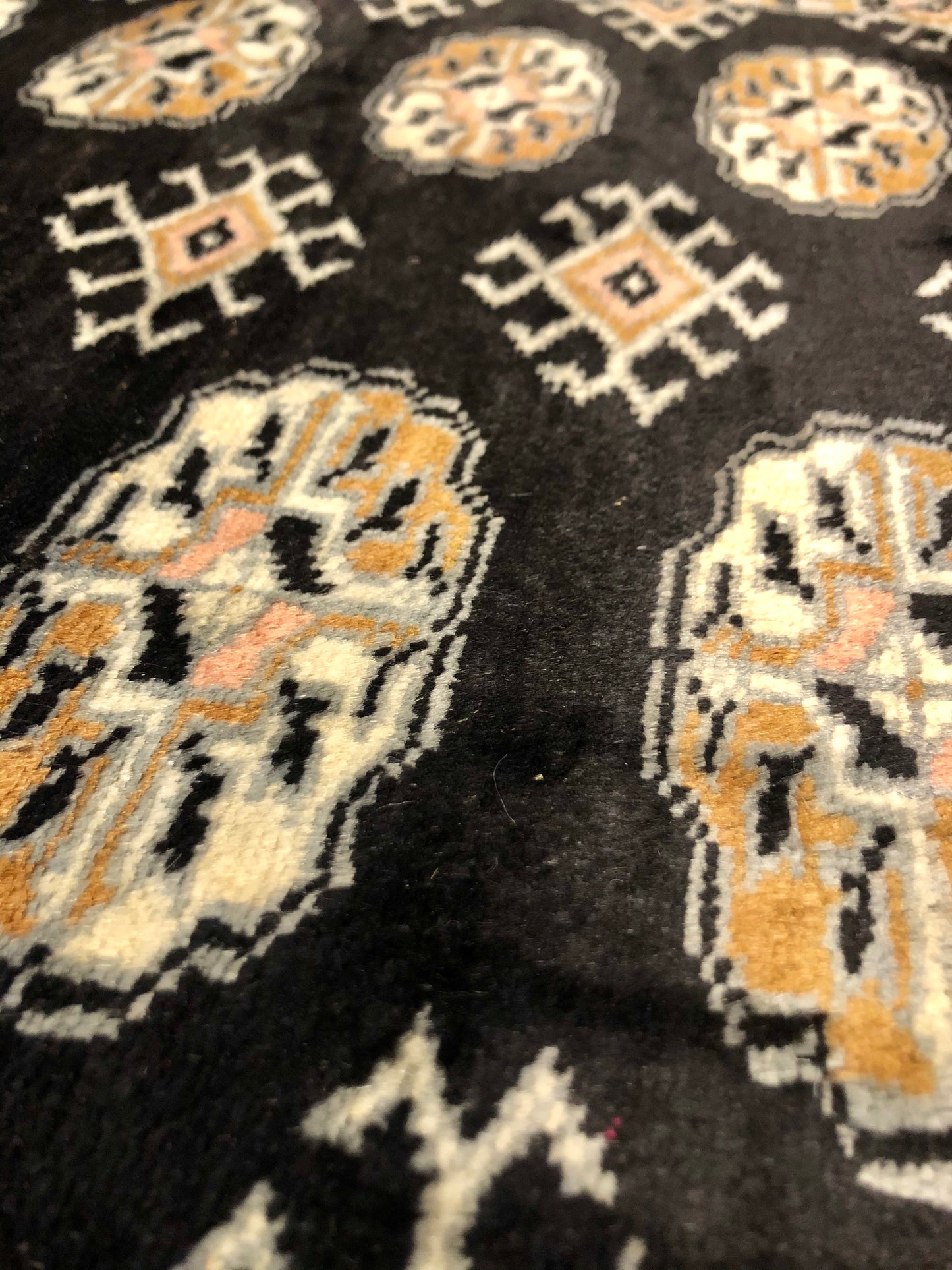 A handmade Pakistani Wool Carpet.