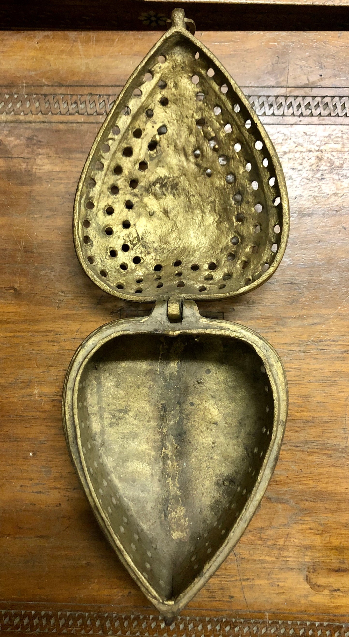 A Handmade Box, Heart shaped. Made out of Copper.