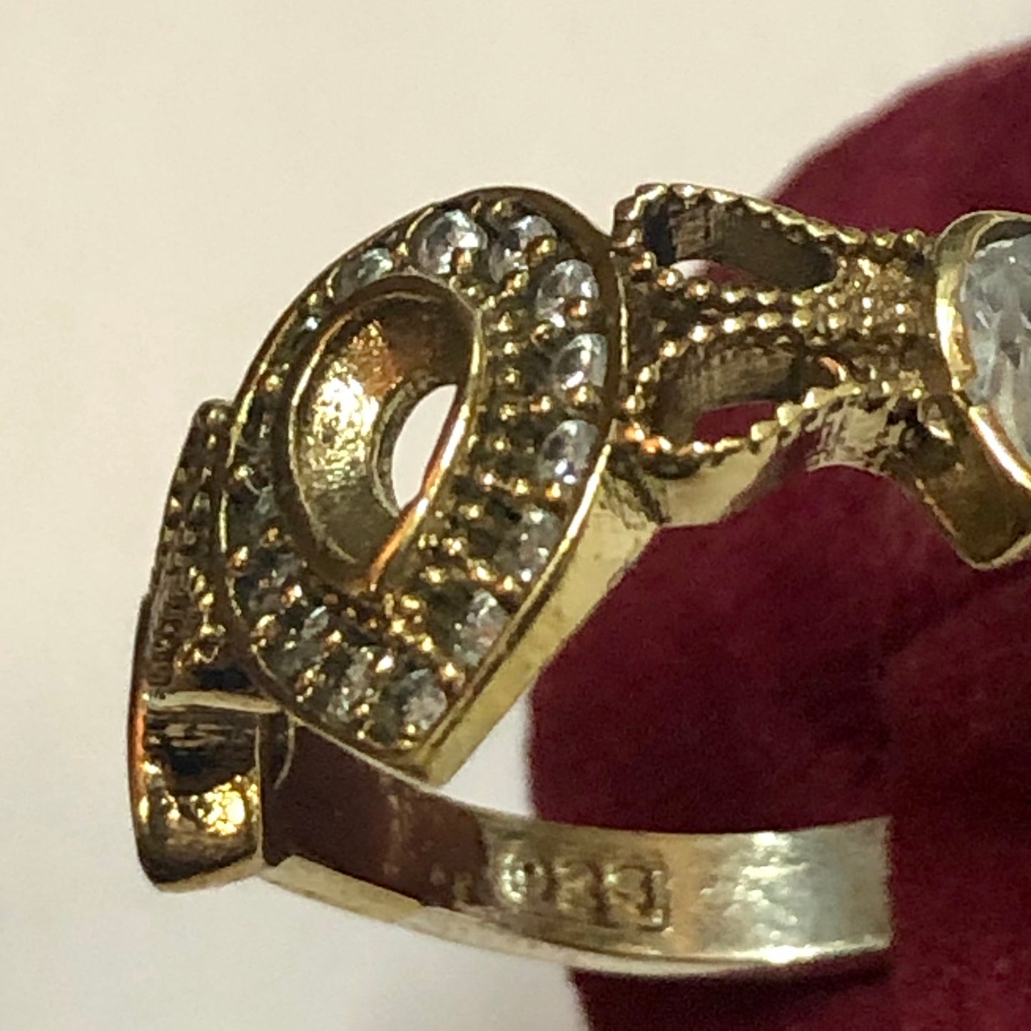 A 925 Silver Ring with Sapphire stones.