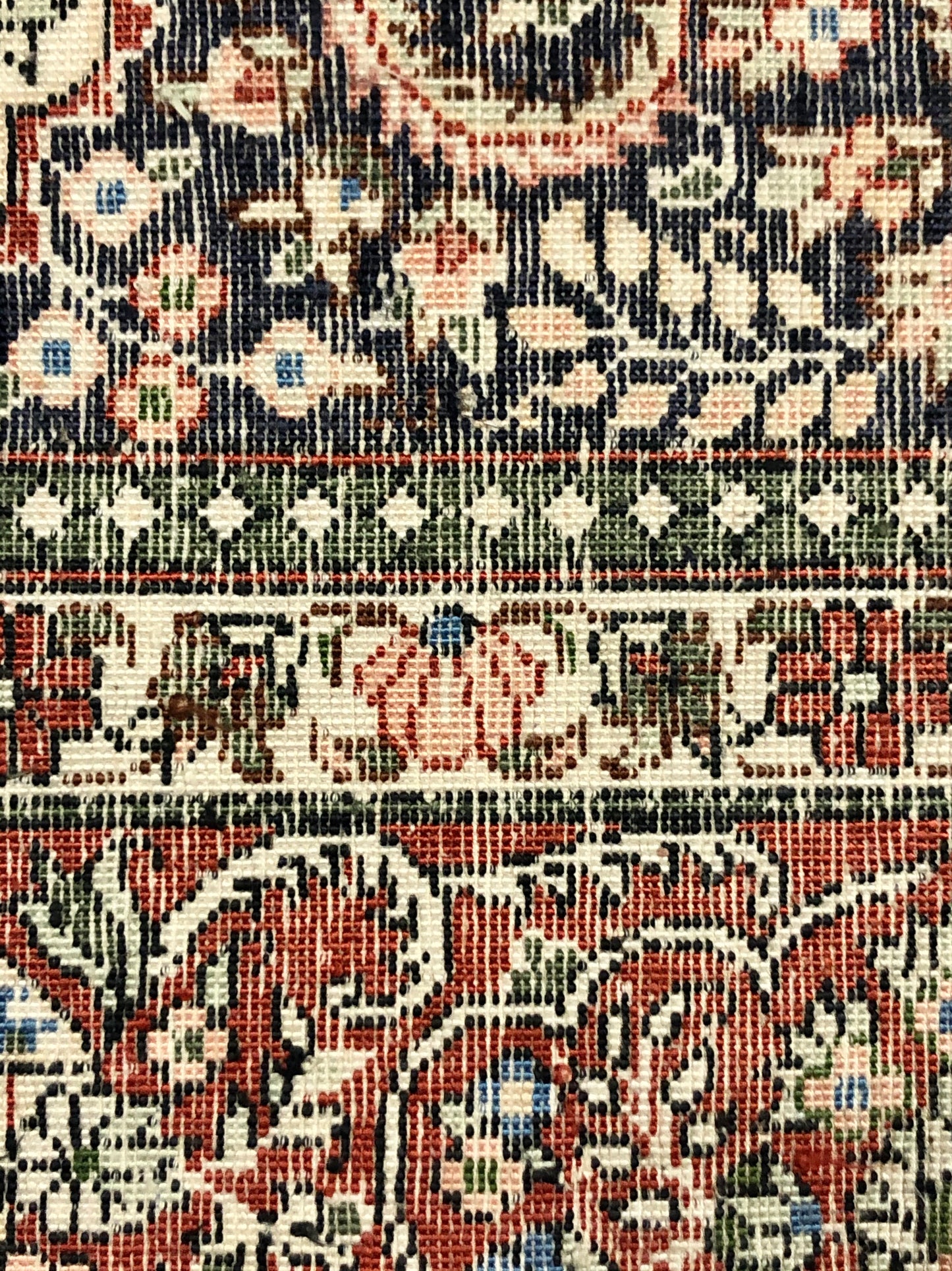 Persian Qom handmade silk on silk Carpet.